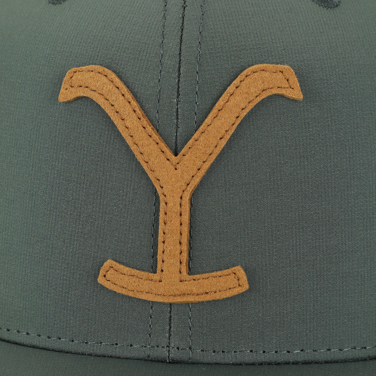 Yellowstone Logo Olive Elite Flex Trucker Hat