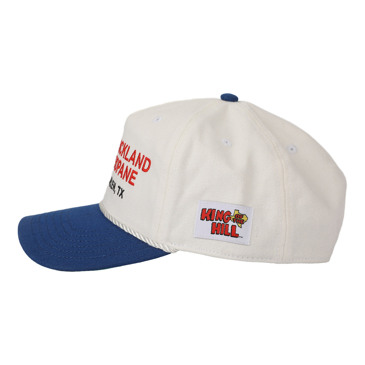 King Of The Hill Strickland Propane White & Blue Retro Grandpa Snapback Hat