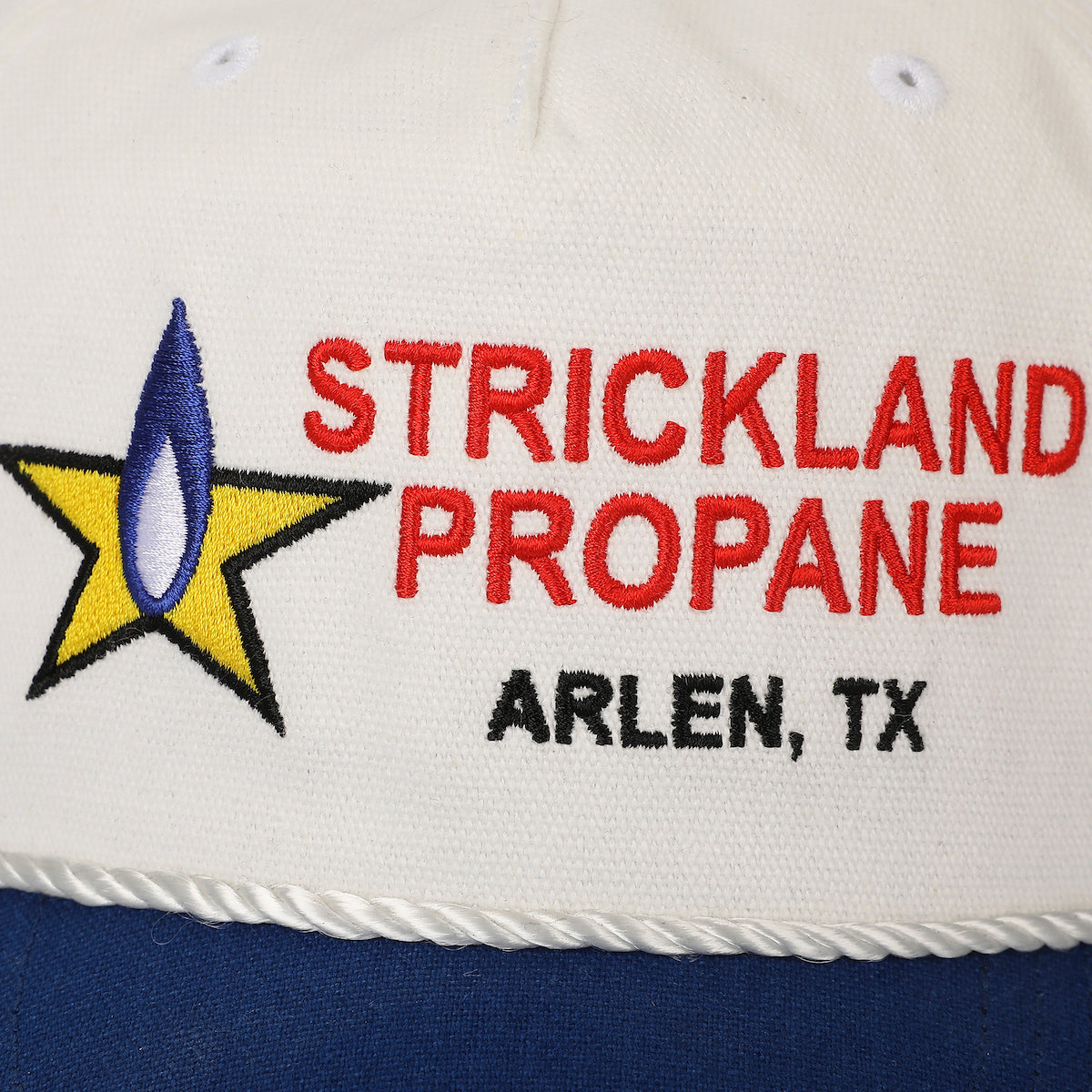 King Of The Hill Strickland Propane White & Blue Retro Grandpa Snapback Hat