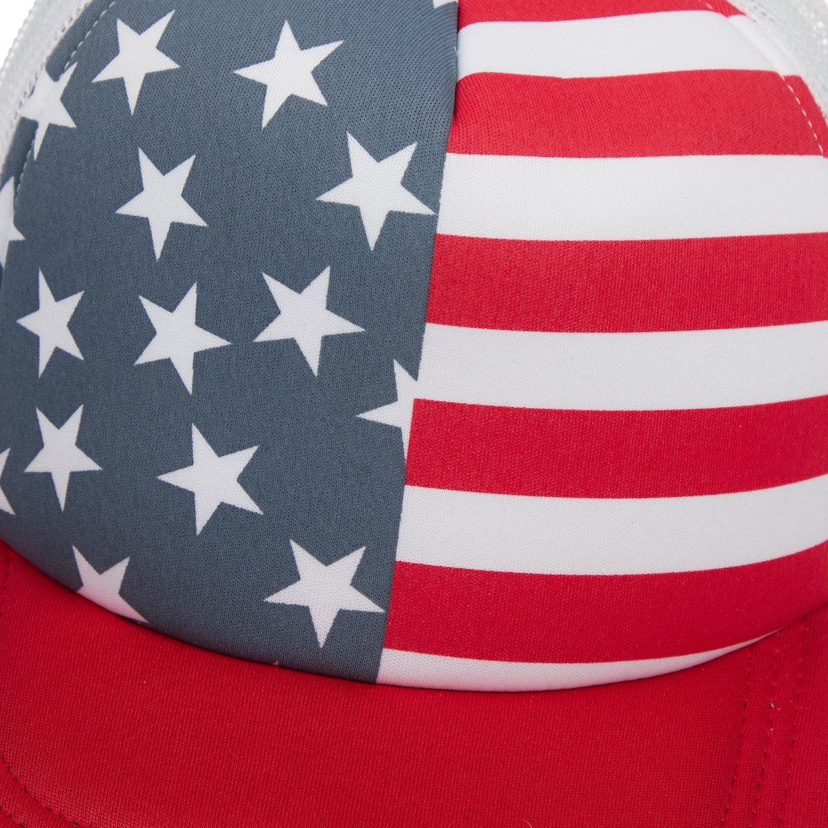 American Flag Split Design Trucker Hat