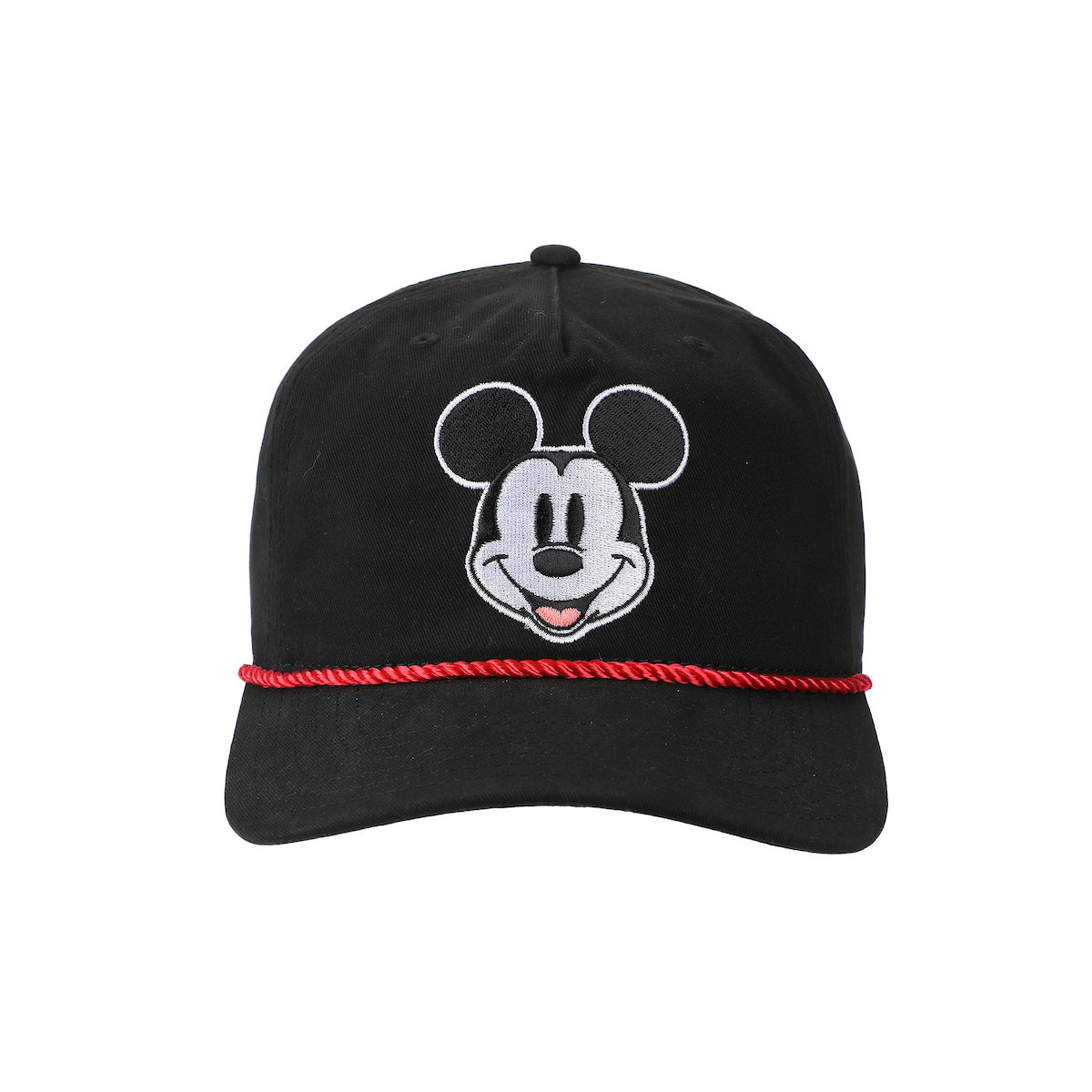 Disney Mickey Mouse Face Black Retro Grandpa Snapback Hat