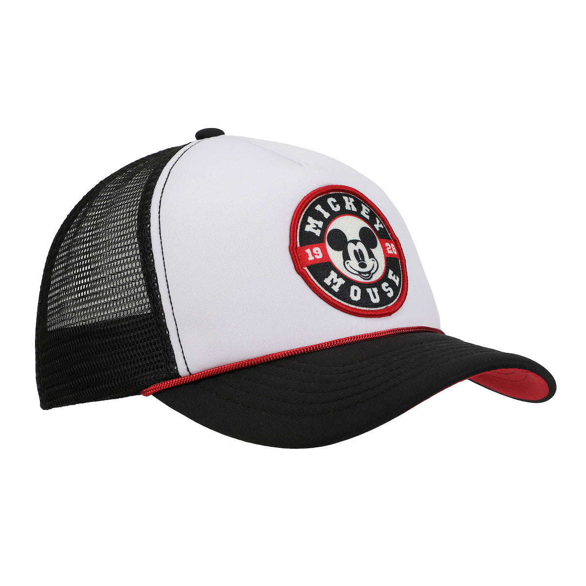 Disney Mickey Mouse Character Circle Black & White Trucker Hat