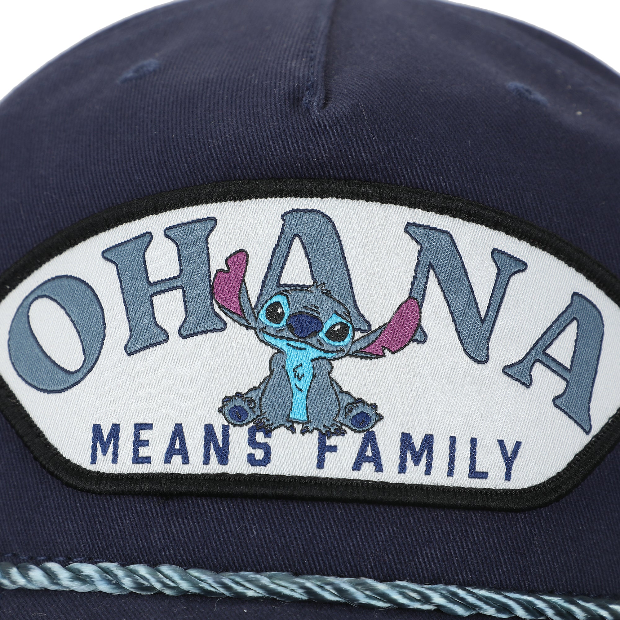 Disney Stitch Ohana Means Family Adult Navy Retro Grandpa Snapback Hat