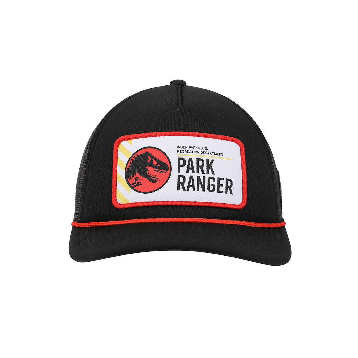 Jurassic Park Park Ranger Badge Trucker Black Hat