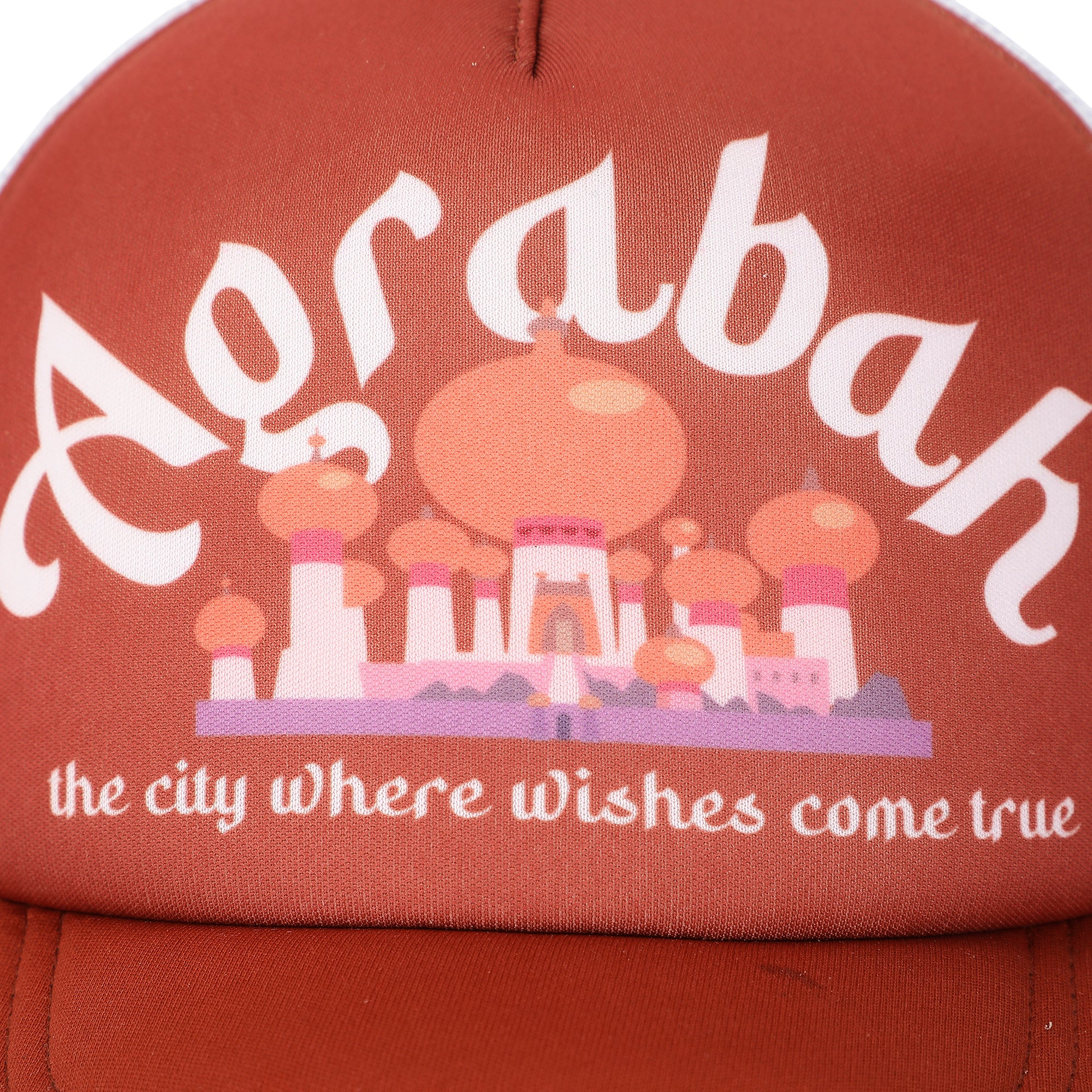 Disney Aladdin Agrabah Red Foam Trucker Hat