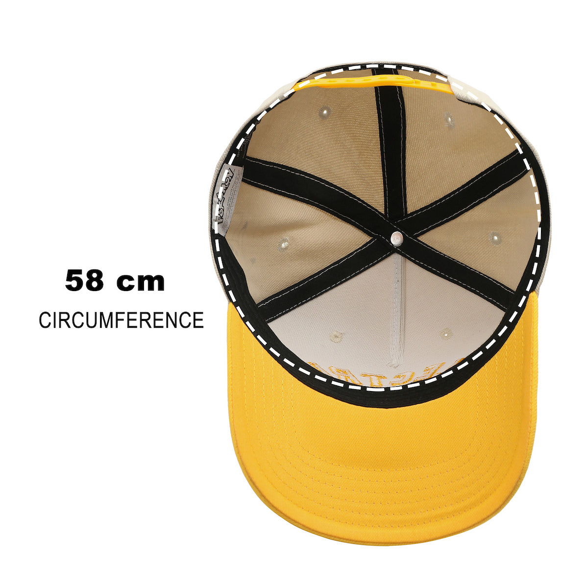 Pokémon Electric Type Yellow & White A-Frame Snapback Hat