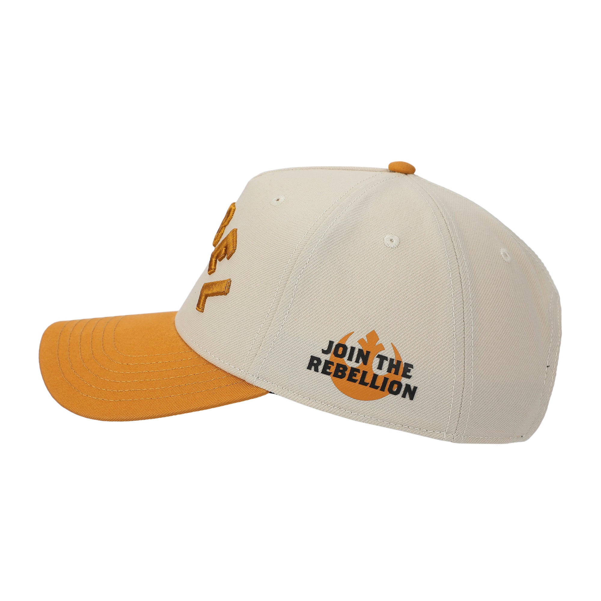 Star Wars Rebel Men's Off-white & Orange A-Frame Snapback Hat