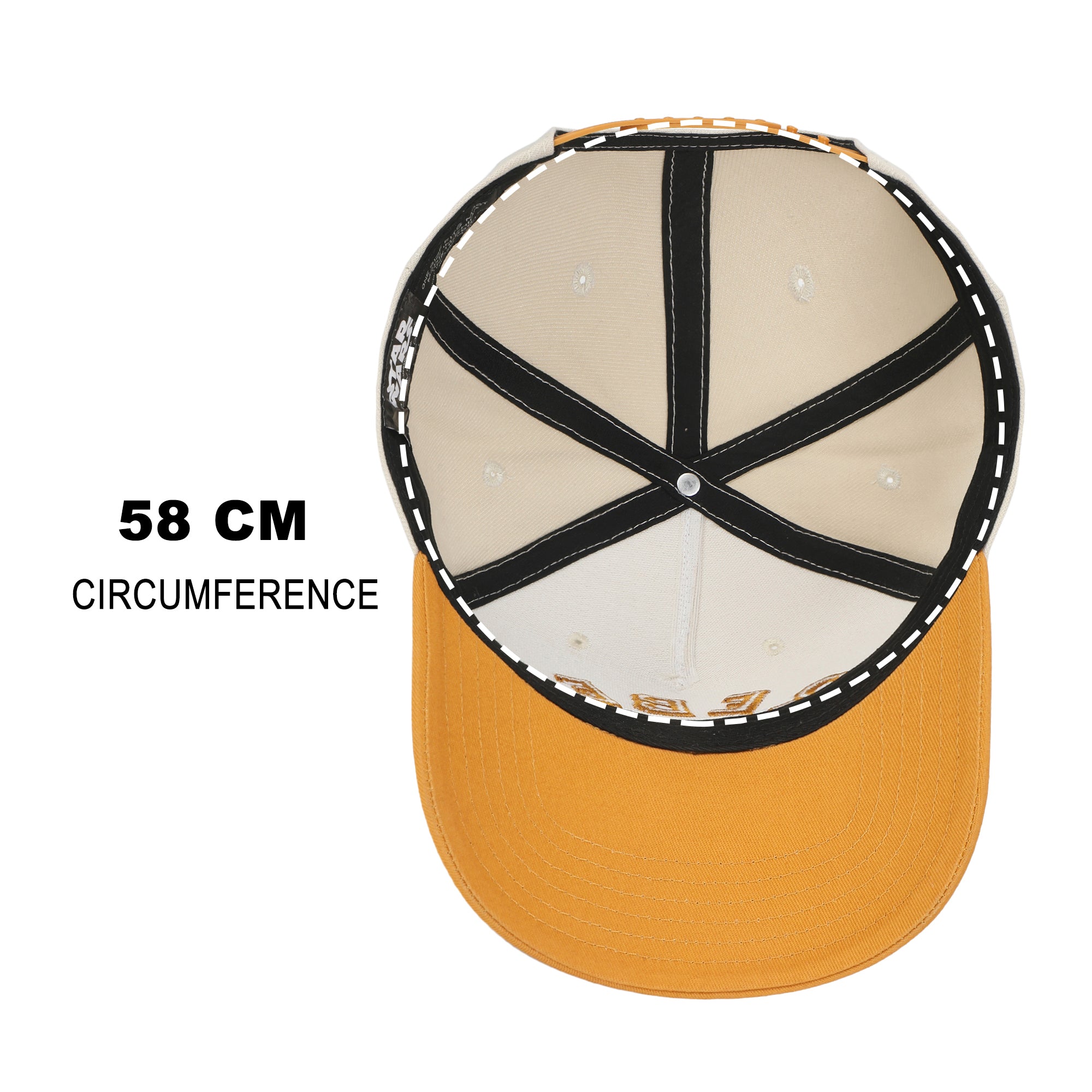 Star Wars Rebel Men's Off-white & Orange A-Frame Snapback Hat