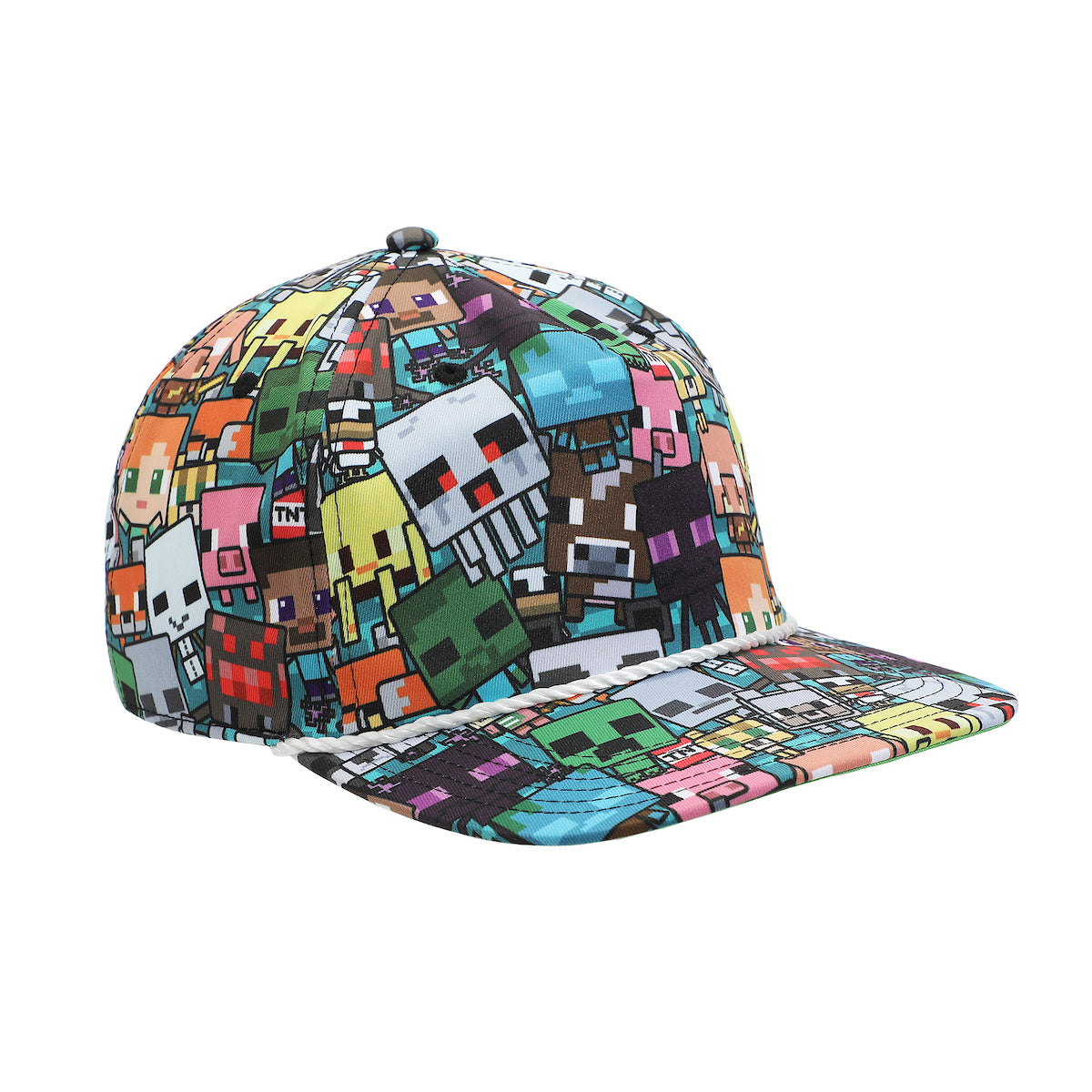 Minecraft Characters All-Over Print Snapback Hat