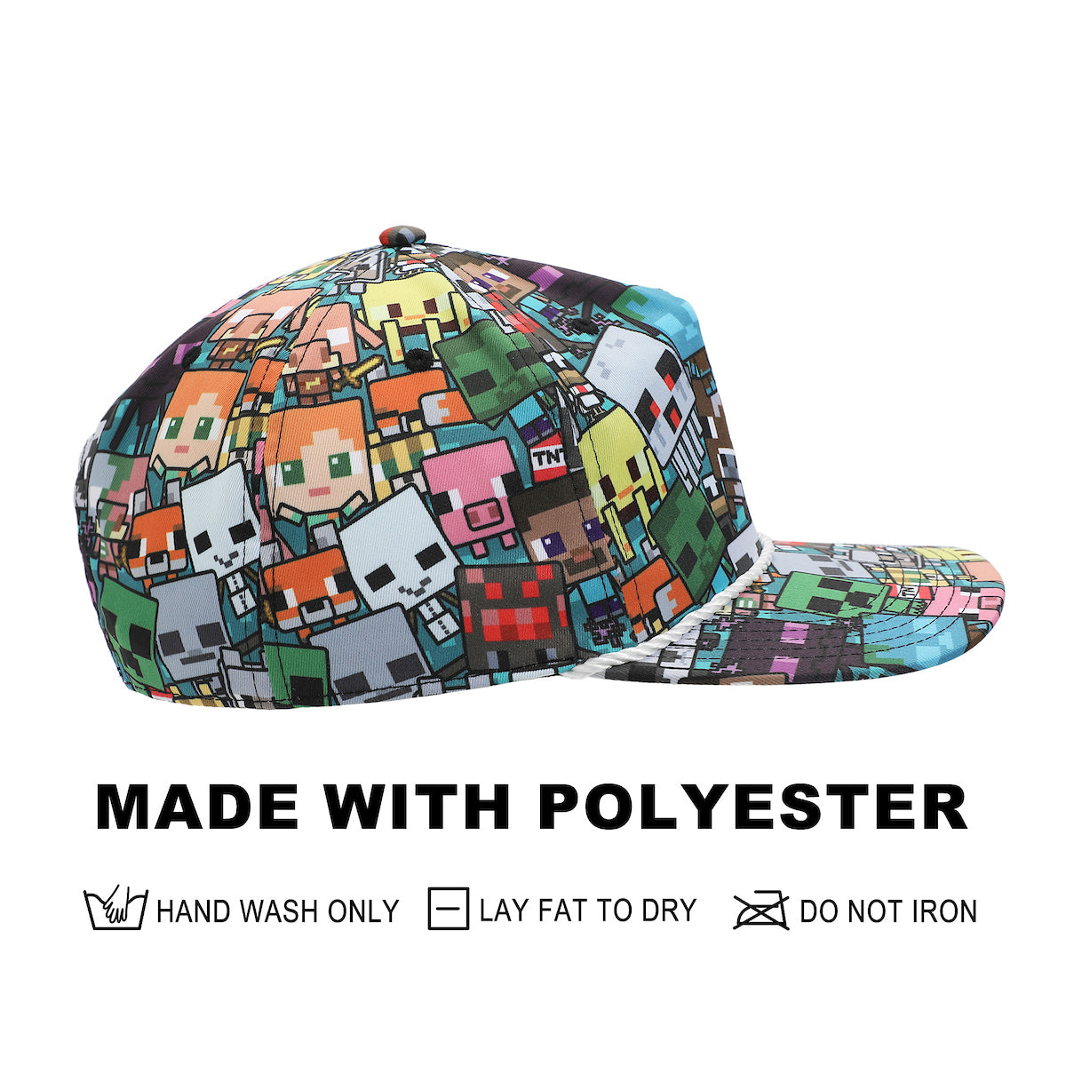 Minecraft Characters All-Over Print Snapback Hat