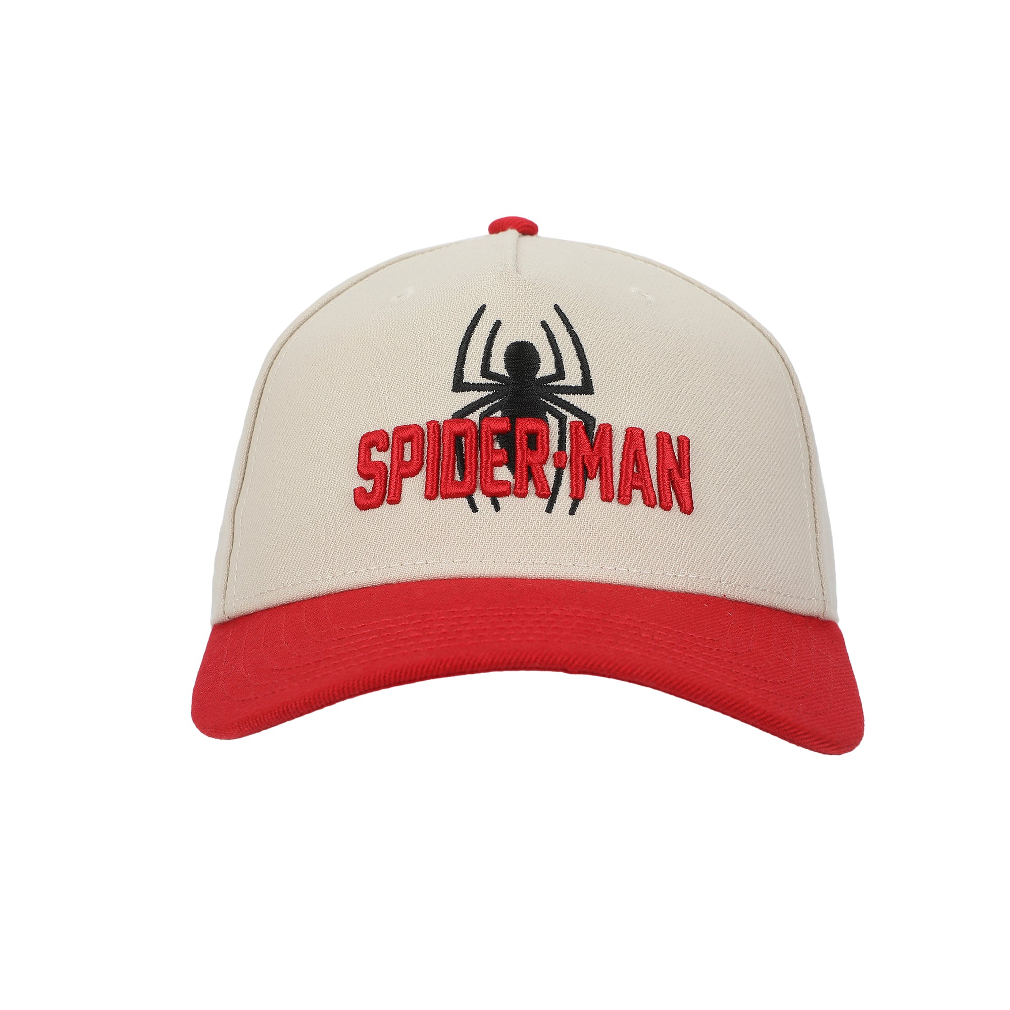 Ultimate Spider-Man Spider Logo Men's White & Red A-Frame Snapback Hat