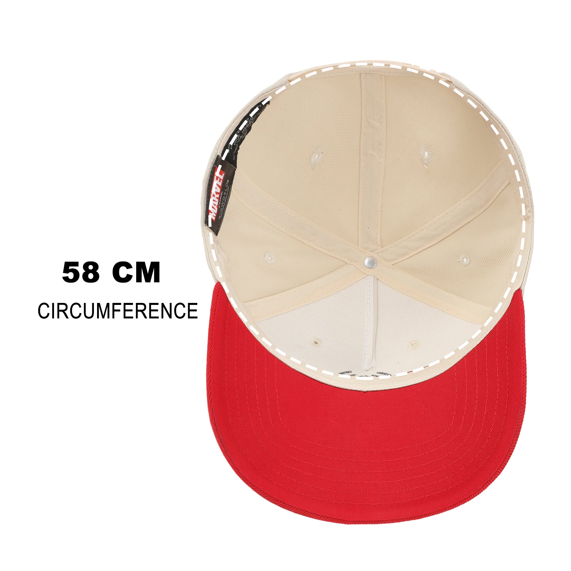 Ultimate Spider-Man Spider Logo Men's White & Red A-Frame Snapback Hat