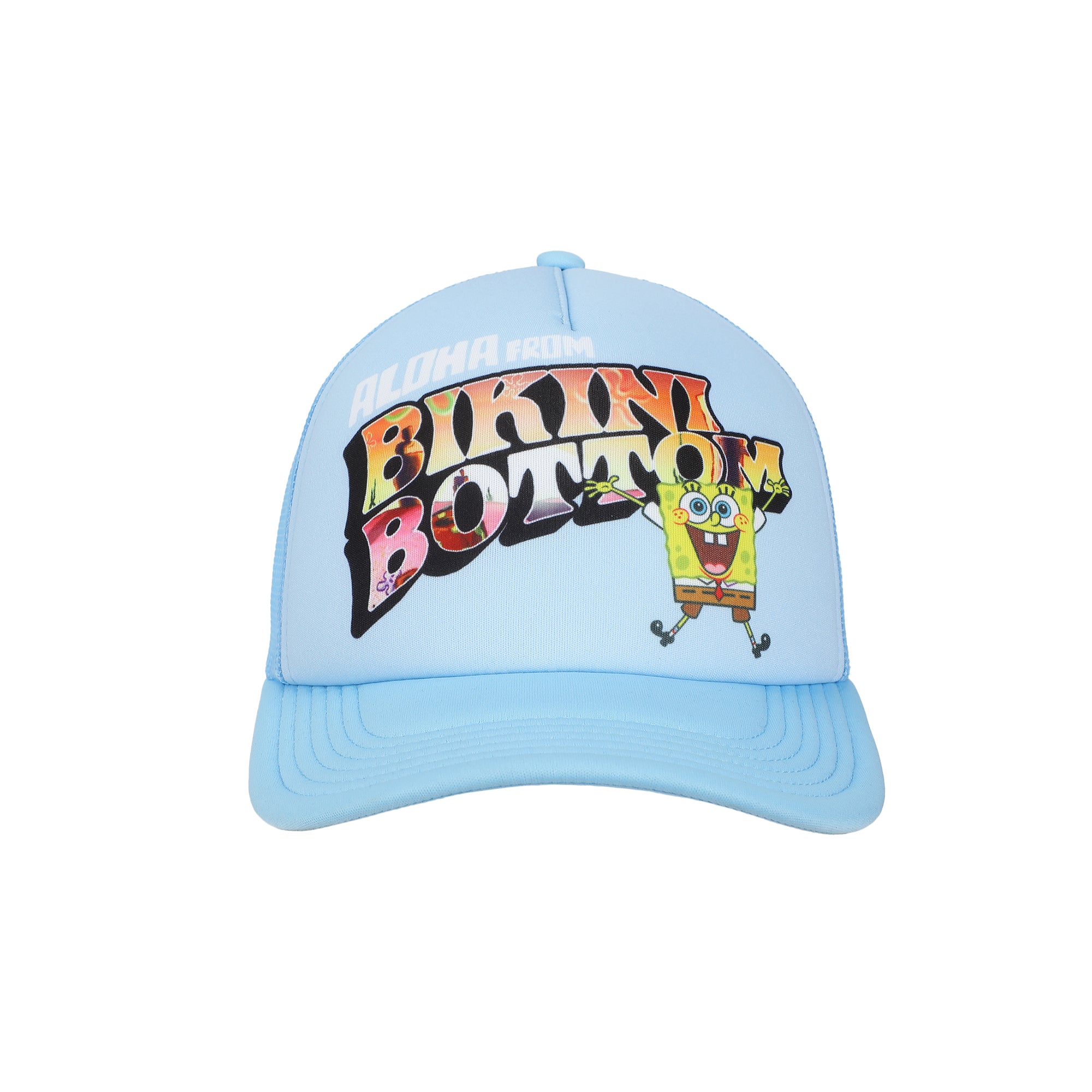 Spongebob Squarepants Bikini Bottom Blue Trucker Hat