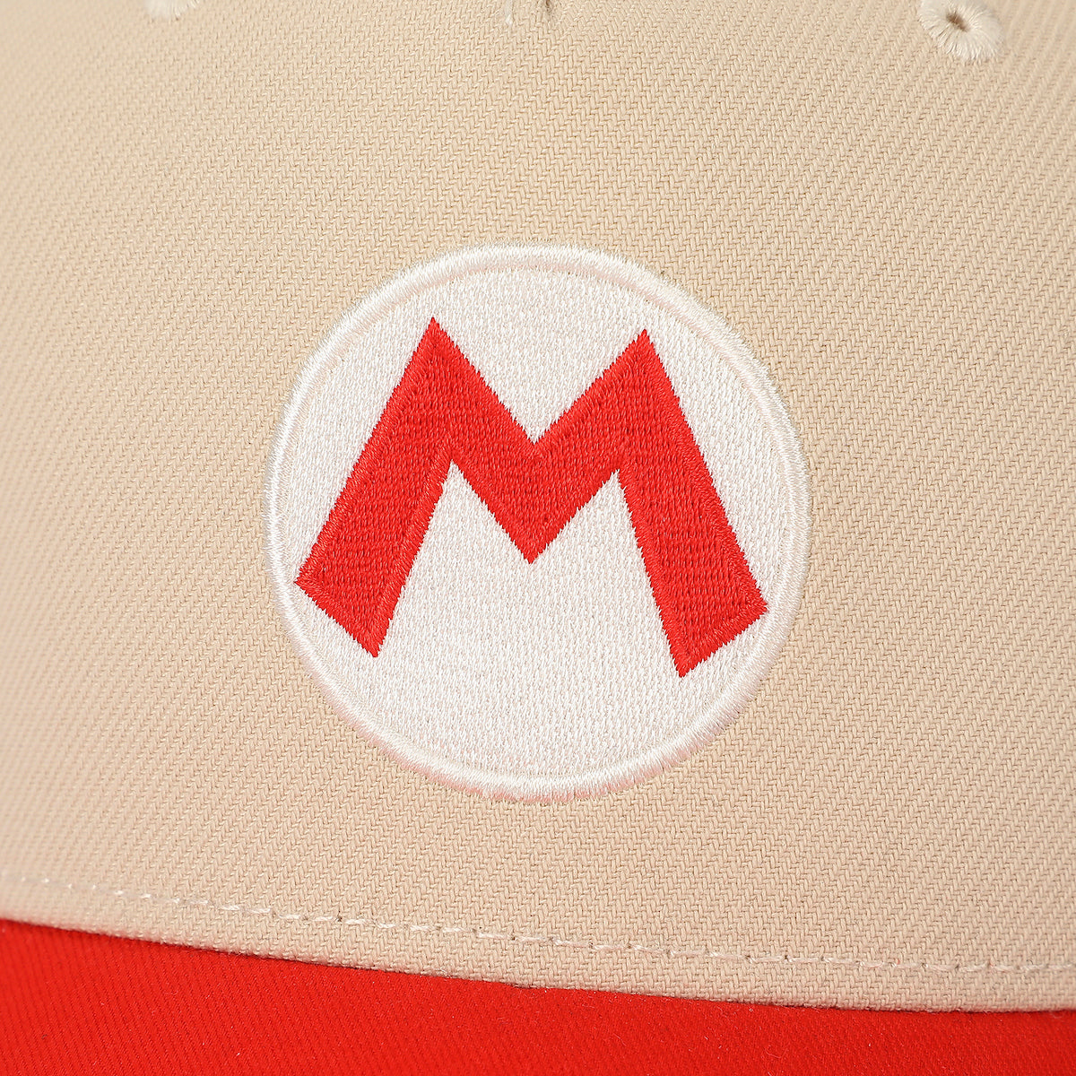 Super Mario Bros Fire Mario White & Red Retro Grandpa Snapback Hat