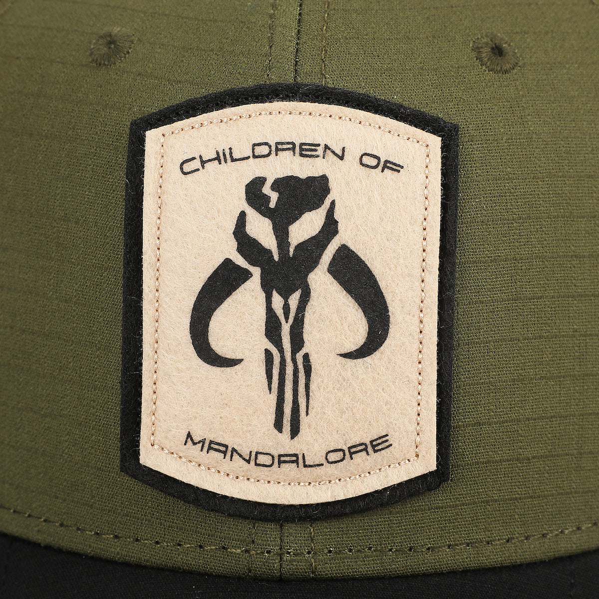 The Mandalorian Sublimated Crest Adult Olive Green Trucker Hat
