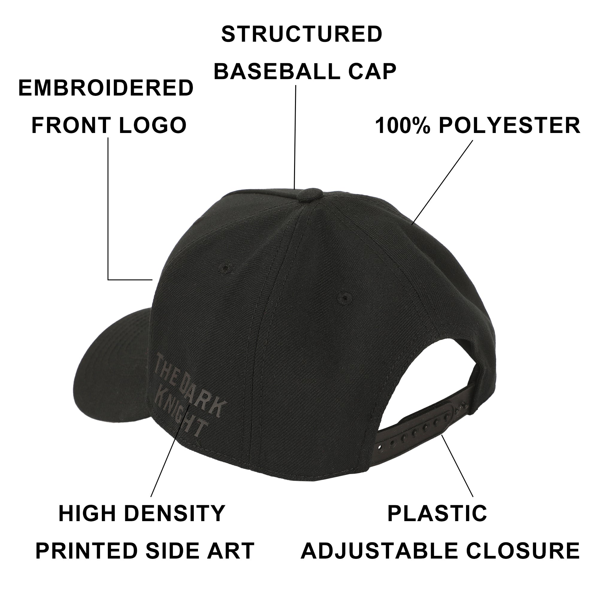 Batman Symbol Embroidery With Pu Inlay Poly Wool B104 A Frame Snapback