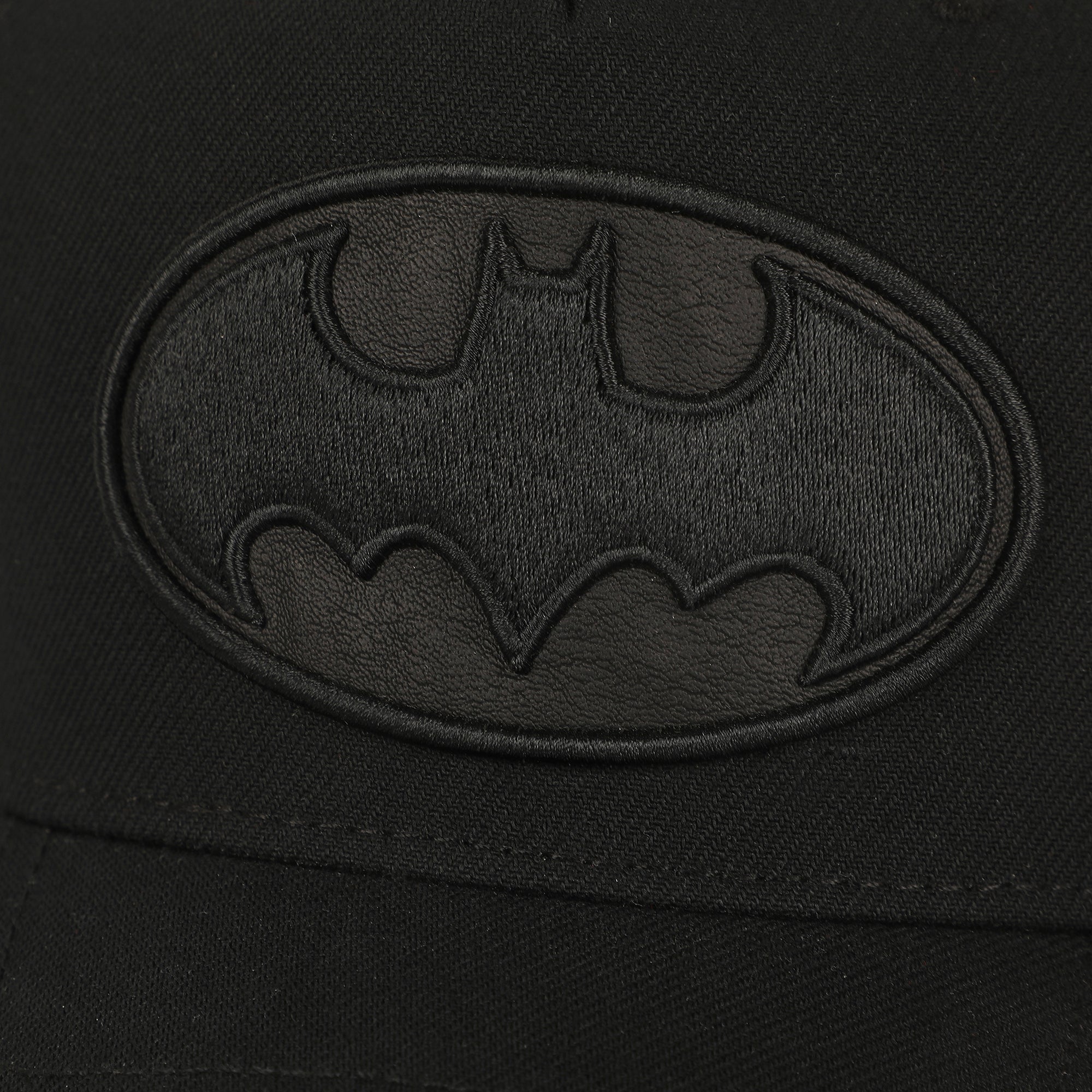 Batman Symbol Embroidery With Pu Inlay Poly Wool B104 A Frame Snapback