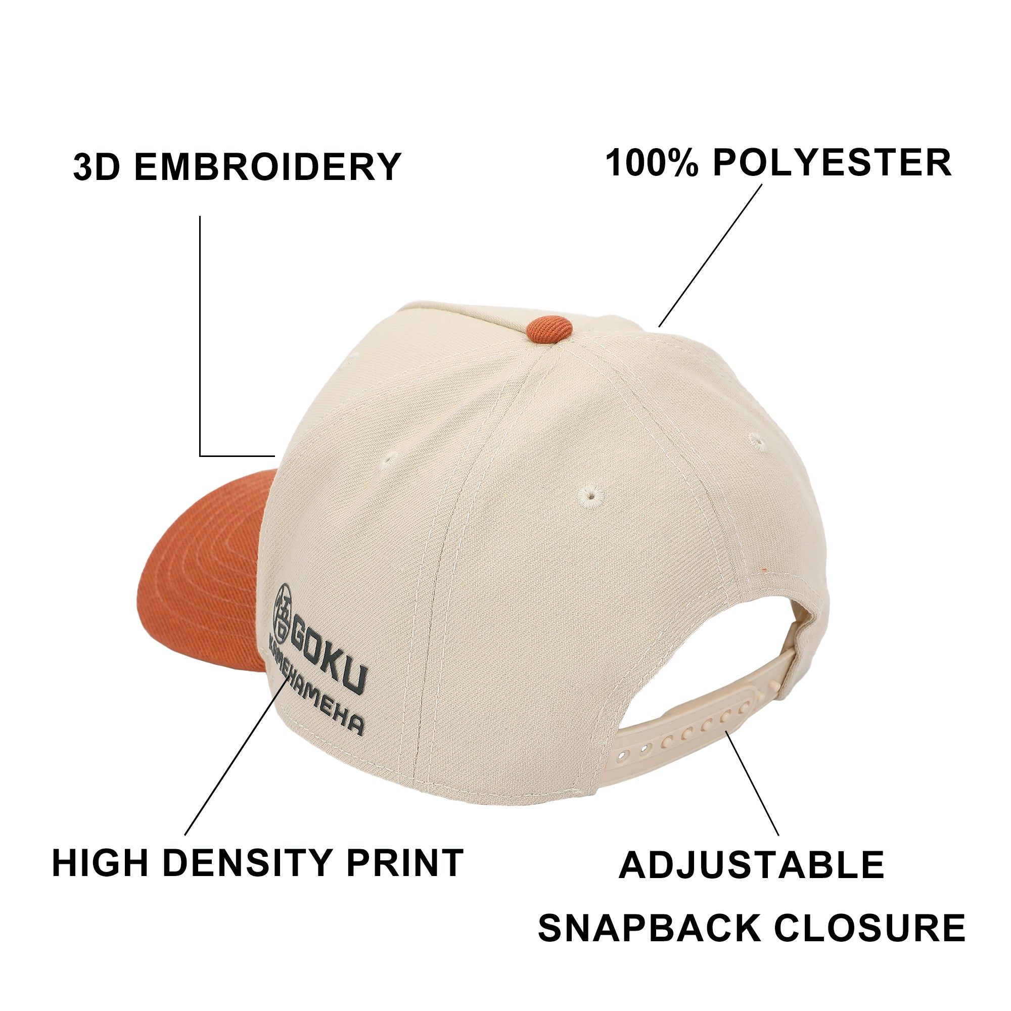 Dragon Ball Z Saiyan Traditional Snapback Cap