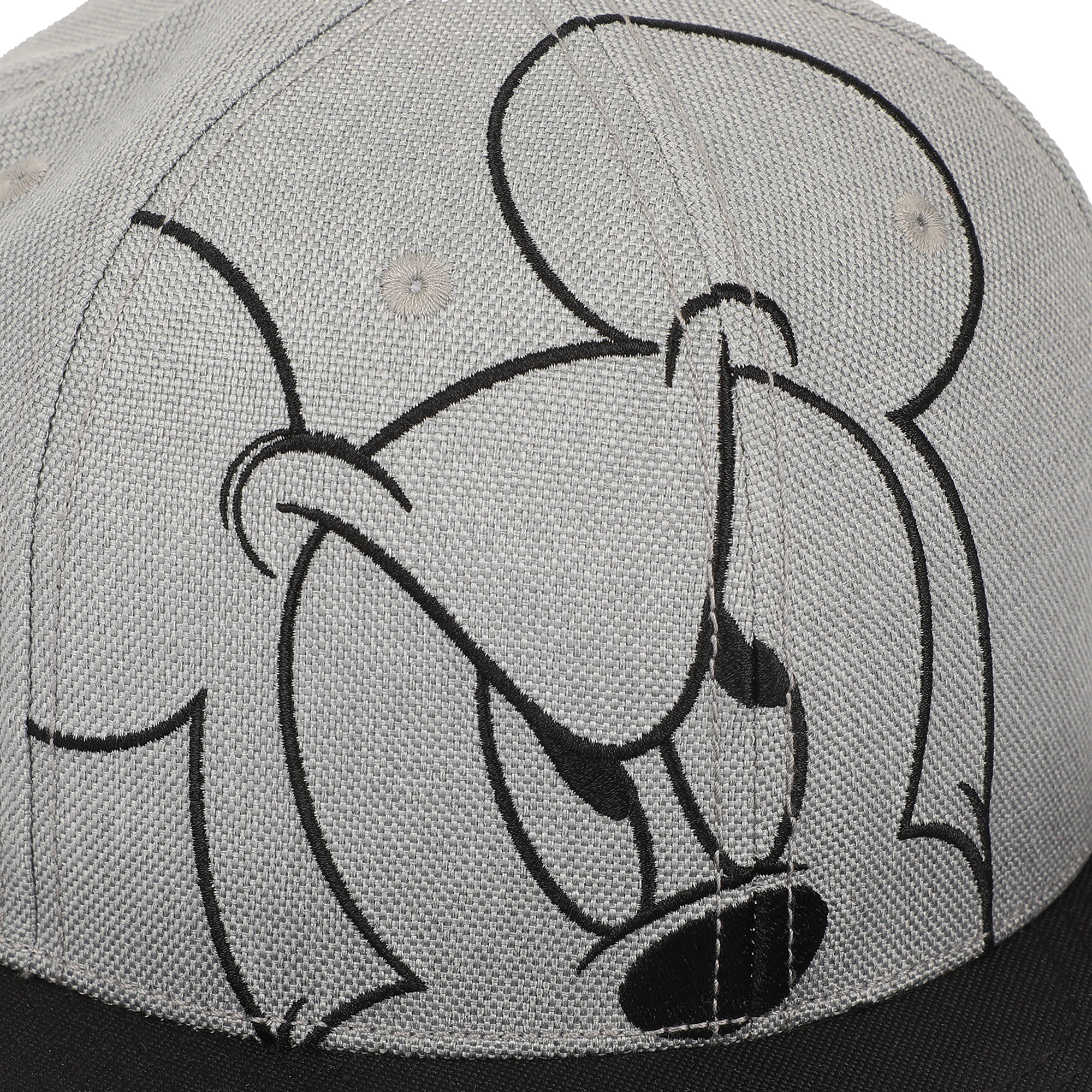 Mickey Peekaboo Embroidery And Sublimation Heather Gray Cotton B15 Snapback