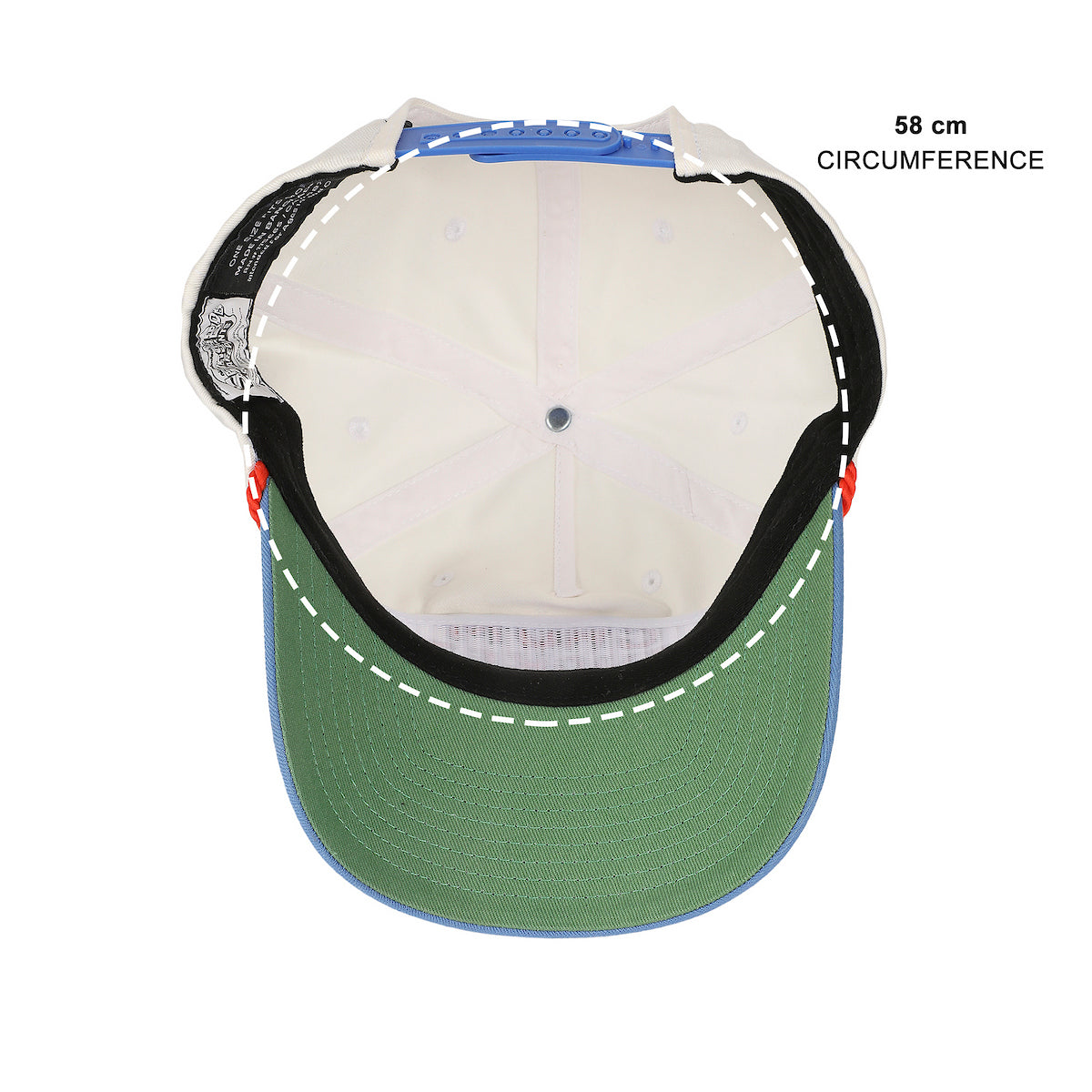 Spongebob Squarepants Chum Bucket Manager White & Blue Retro Grandpa Snapback Hat