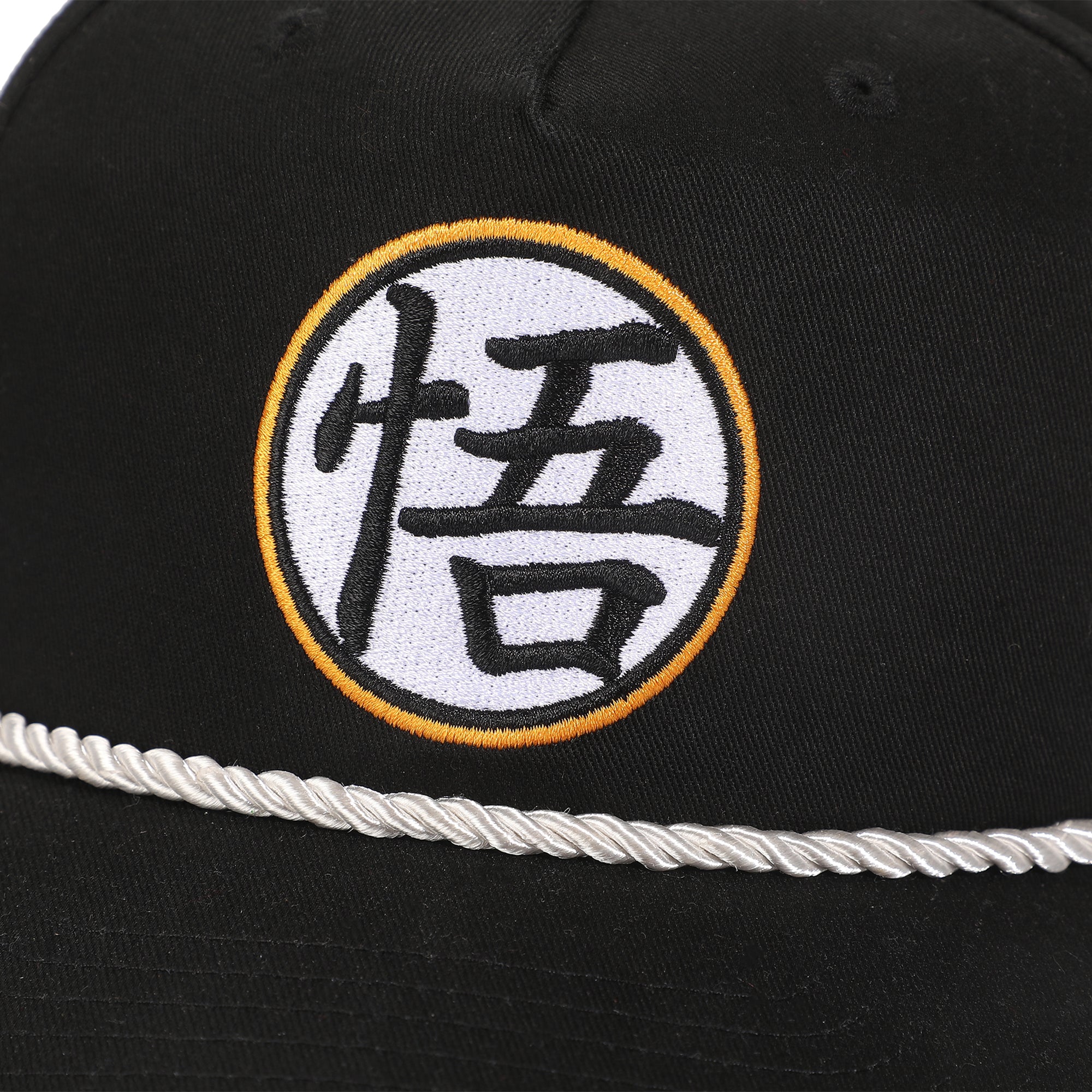 Dragon Ball Z Goku Kanji Patch Black Retro Grandpa Snapback Hat