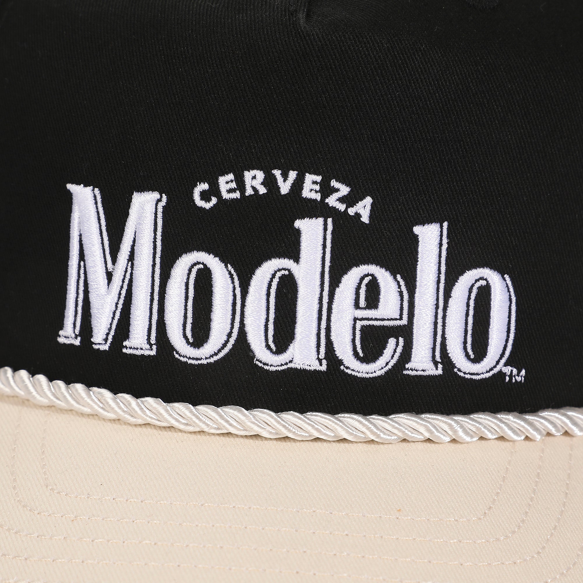 Modelo Cerveza Black & White Retro Grandpa Snapback Hat