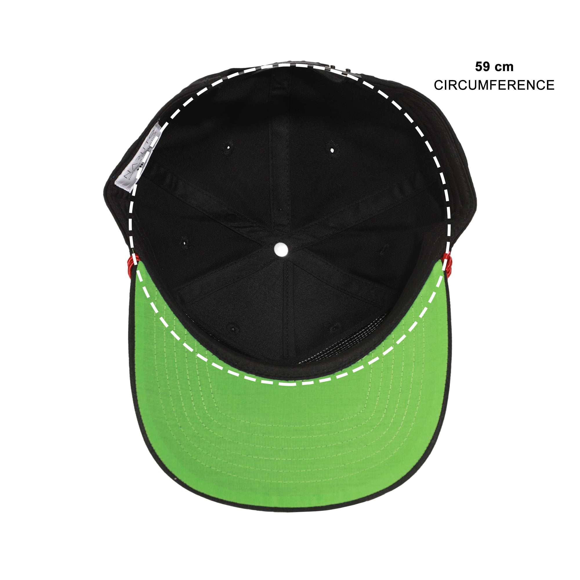 Naruto Embroidered Akatsuki Cloud Black Retro Grandpa Snapback Hat