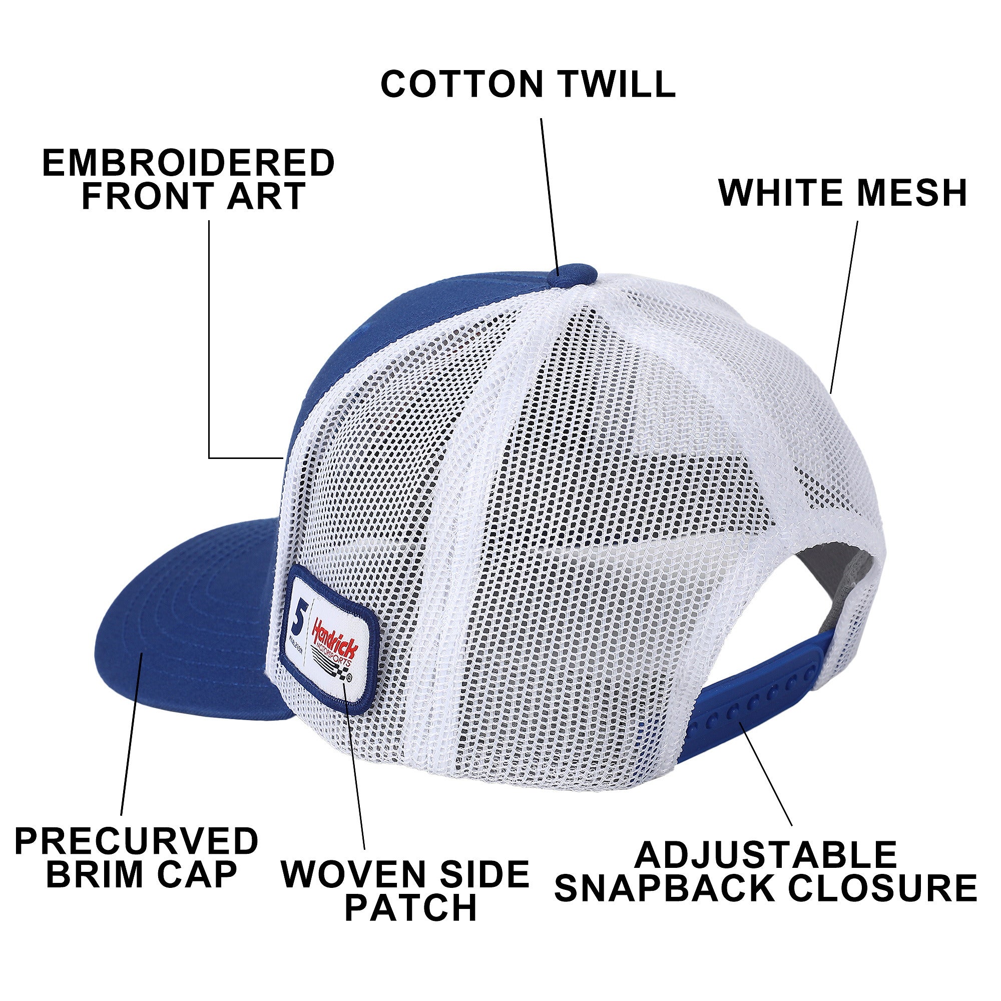 Hendrick Kyle Larson Valvoline Embroidered Baseball Cap for Men