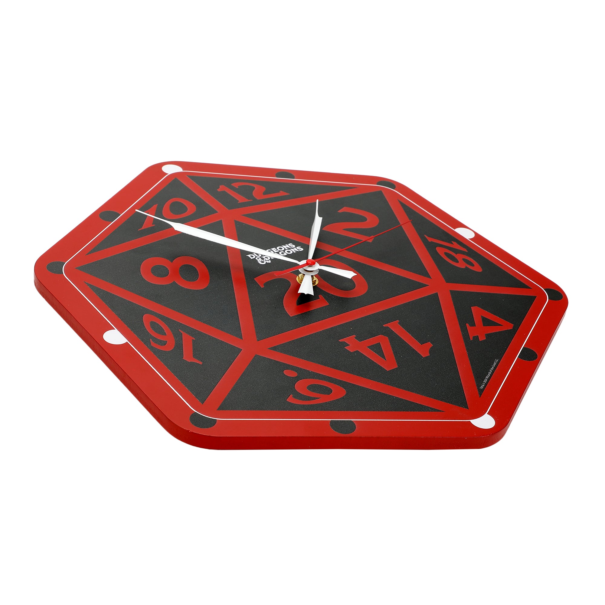 Dungeons & Dragons D20 Sculpted Wall Clock