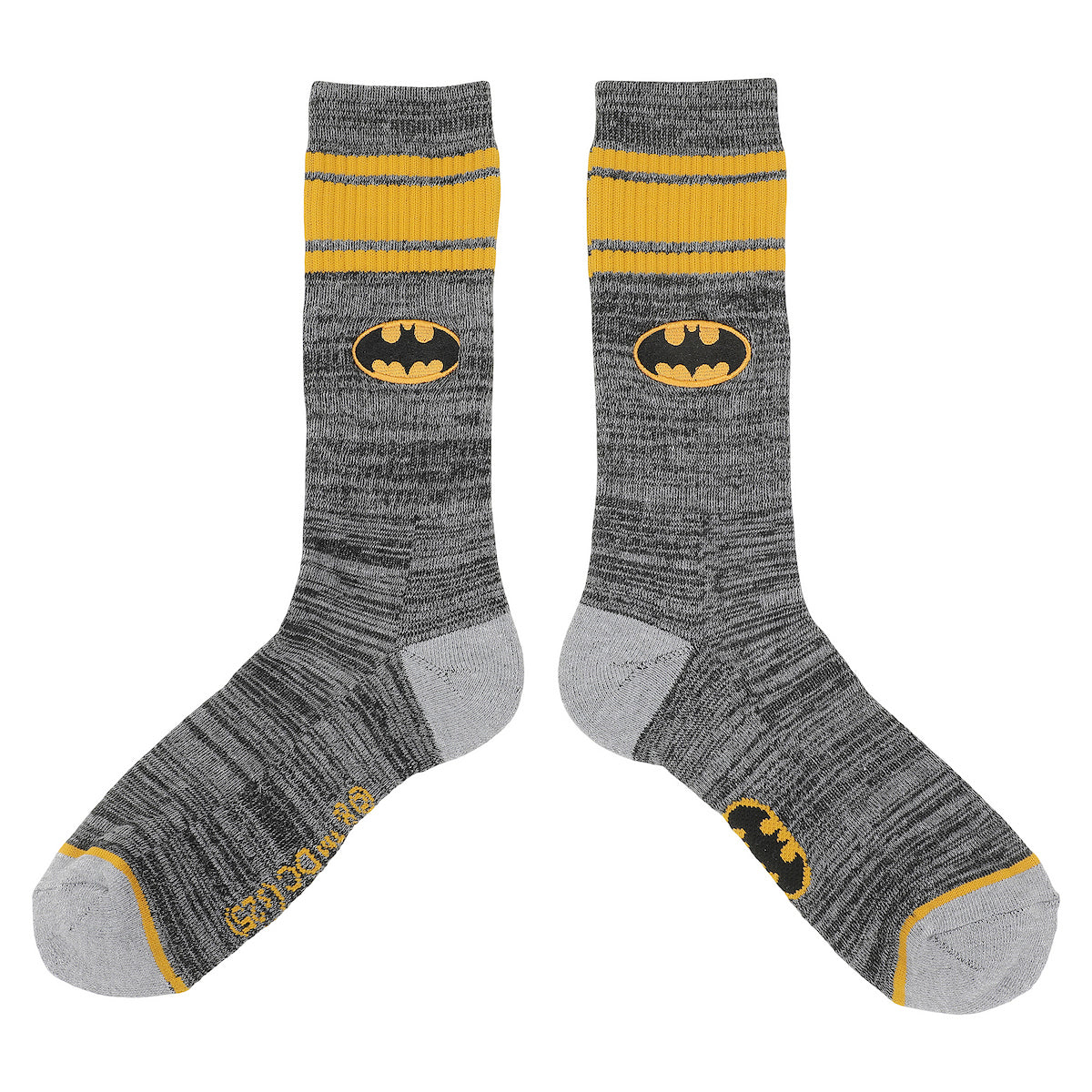 Batman Logo Men's Black Athletic Crew Socks
