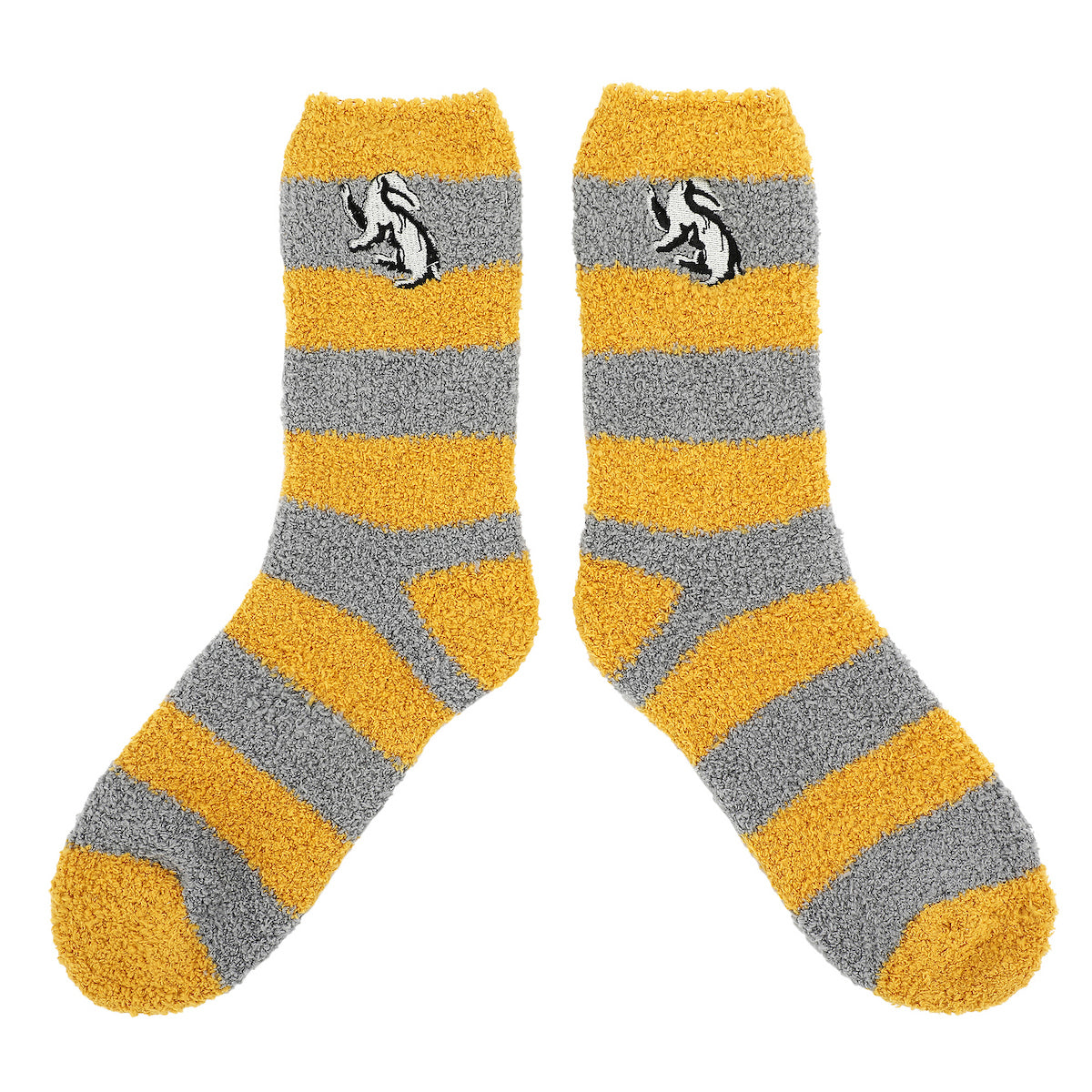 Harry Potter Hufflepuff Badger Adult Chenille Crew Socks