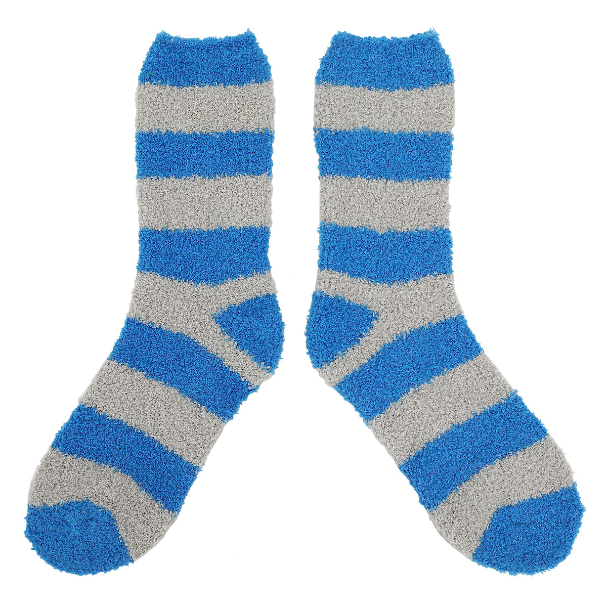 Harry Potter Ravenclaw Raven Mascot Adult Blue & Gray Striped Chenille Crew Socks