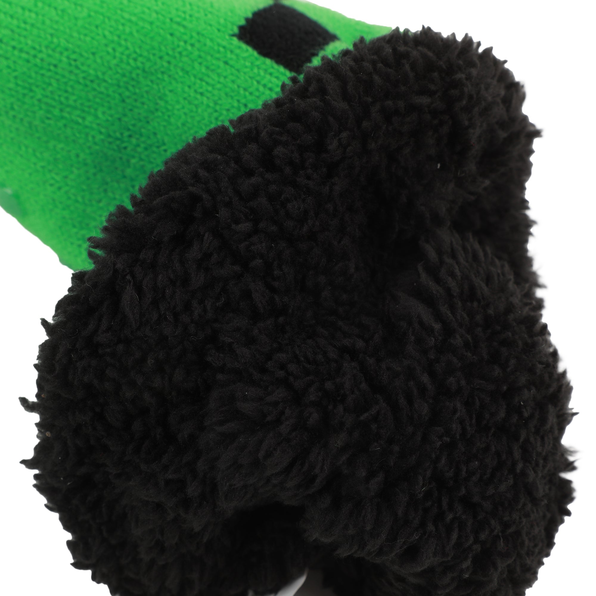 Minecraft Creeper Face Women's Green Slipper Socks