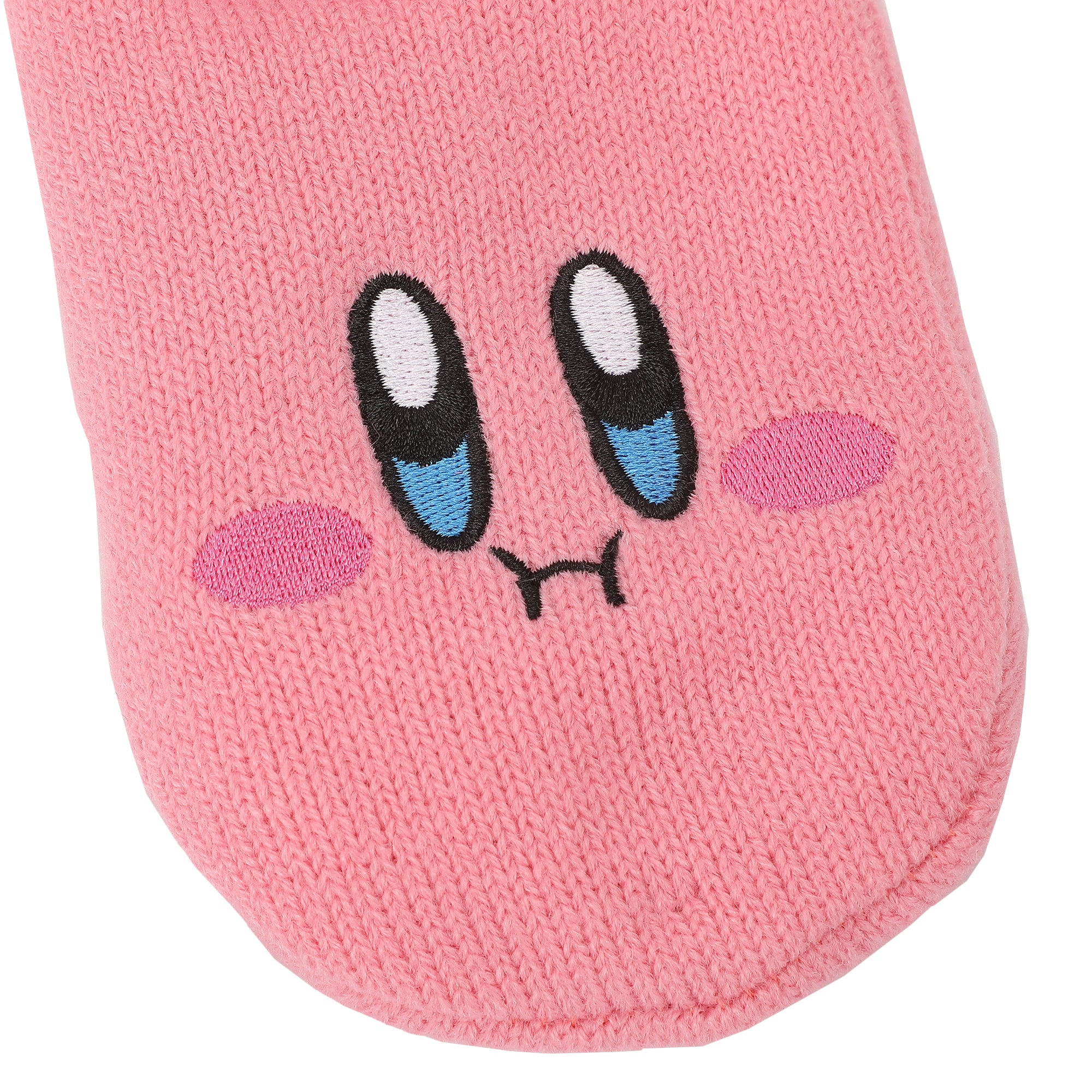 Kirby Character Face & Candies Women’s Pink Slipper Socks