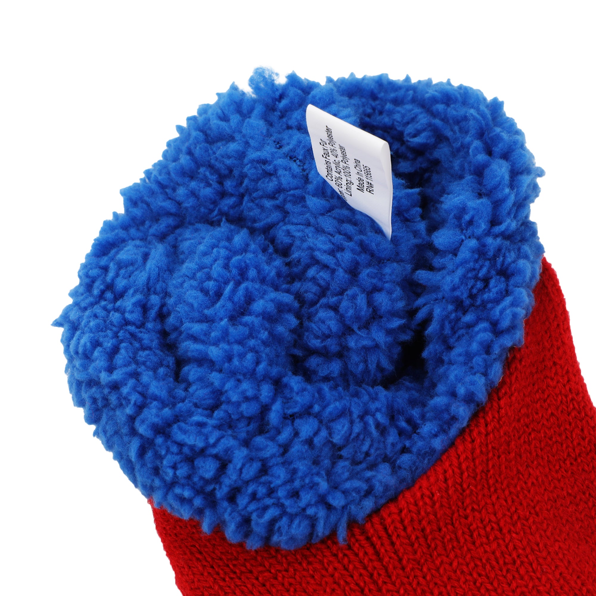 Super Mario Bros Mario Patch Red Slipper Socks