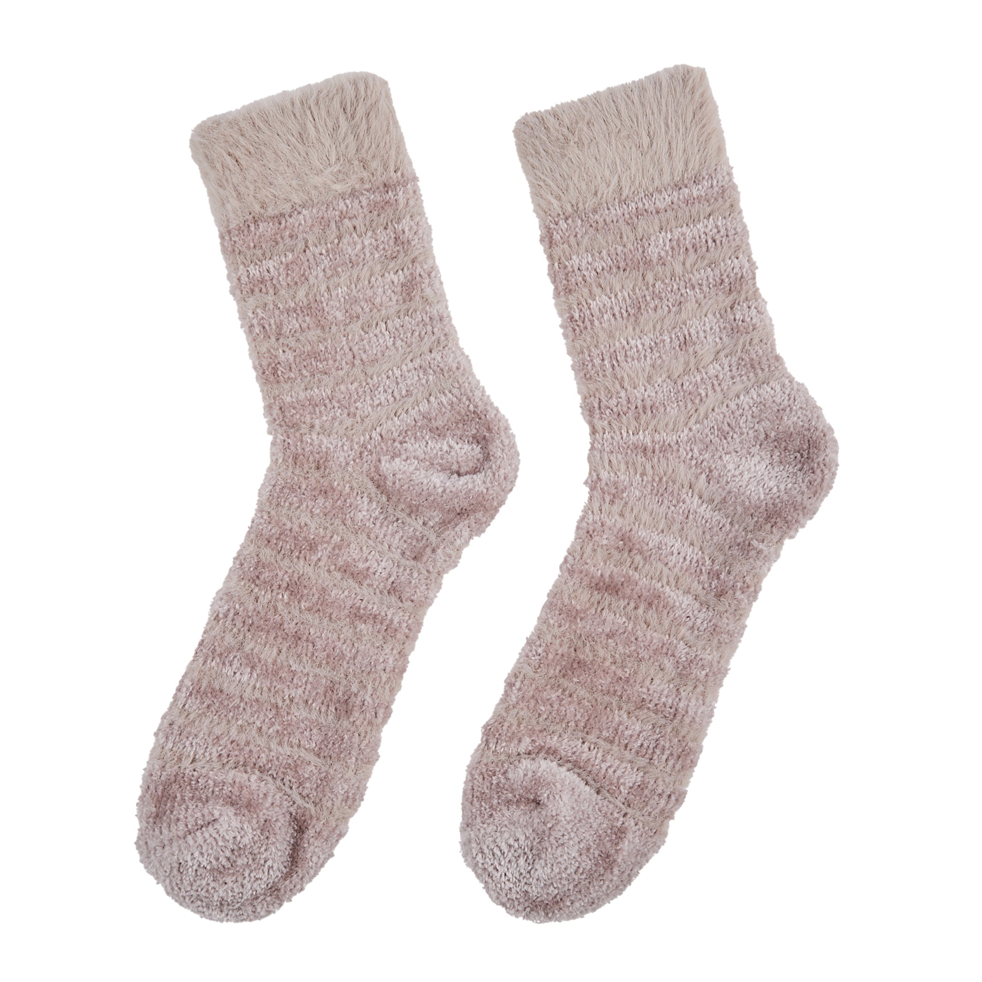 Women's 3-Pair Pack Fuzzy Crew Socks