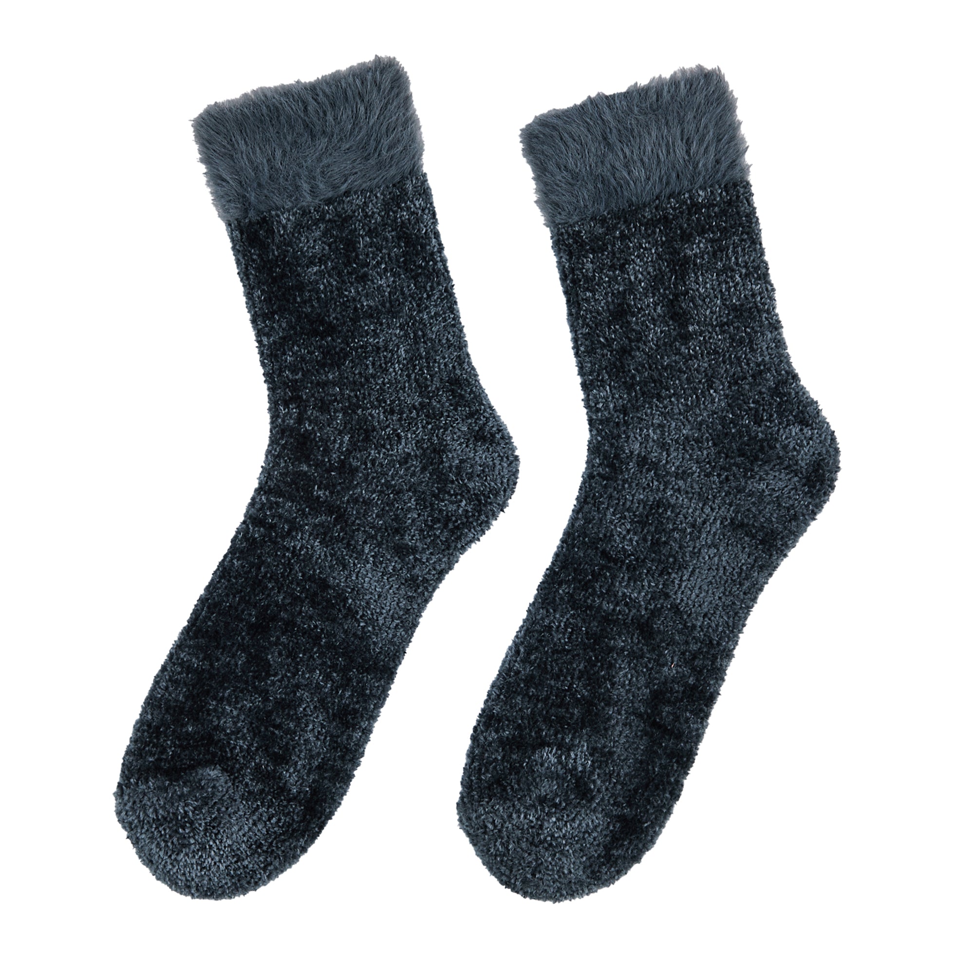 Women's 3-Pair Pack Fuzzy Crew Socks