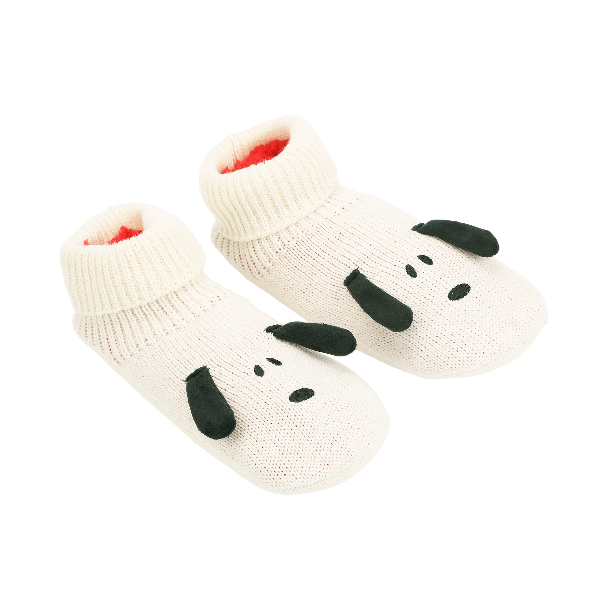 Peanuts Snoopy 3D Ears Women's Sherpa Lined Slipper Socks