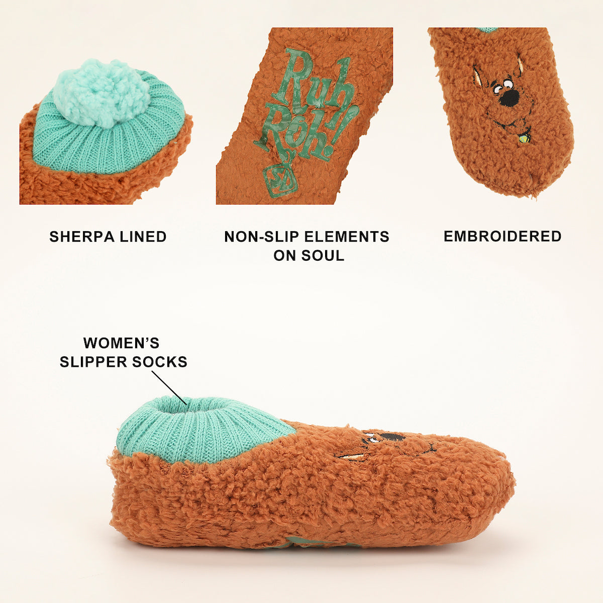 Scooby Doo Cozy Themed Design Women's Slipper Sock