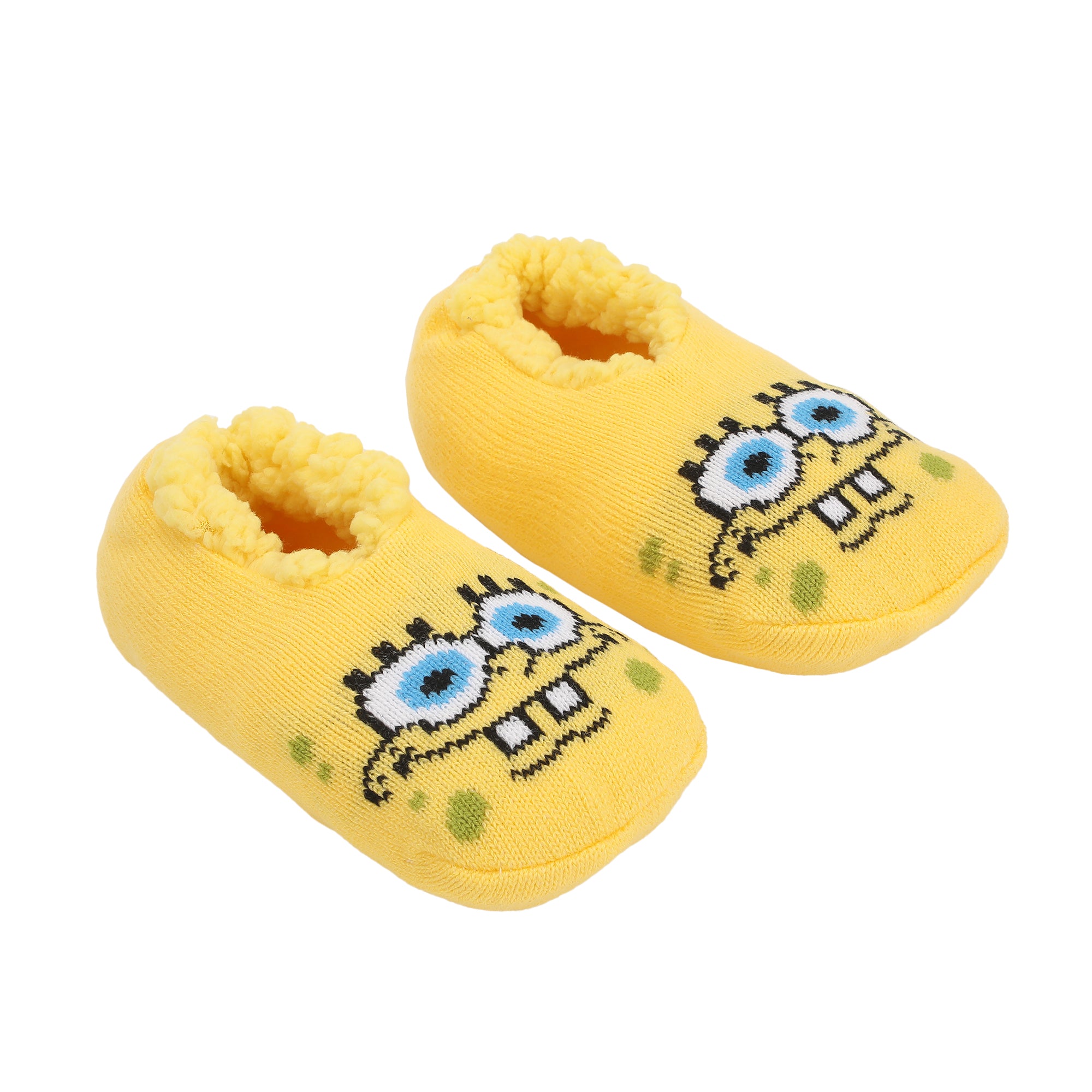 Spongebob Squarepants Cheerful Face Women's Slipper Socks