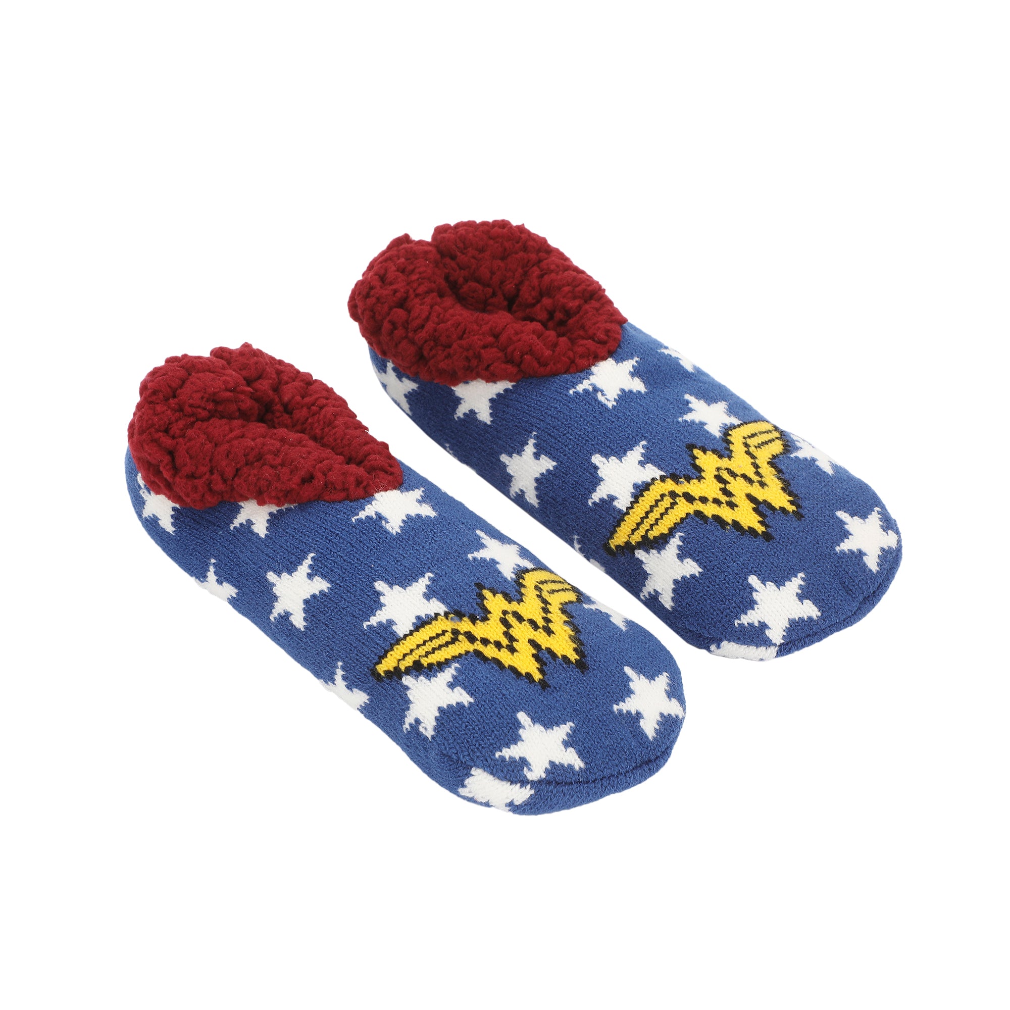 Wonder Woman Themed Star Pattern Women's Slipper Socks