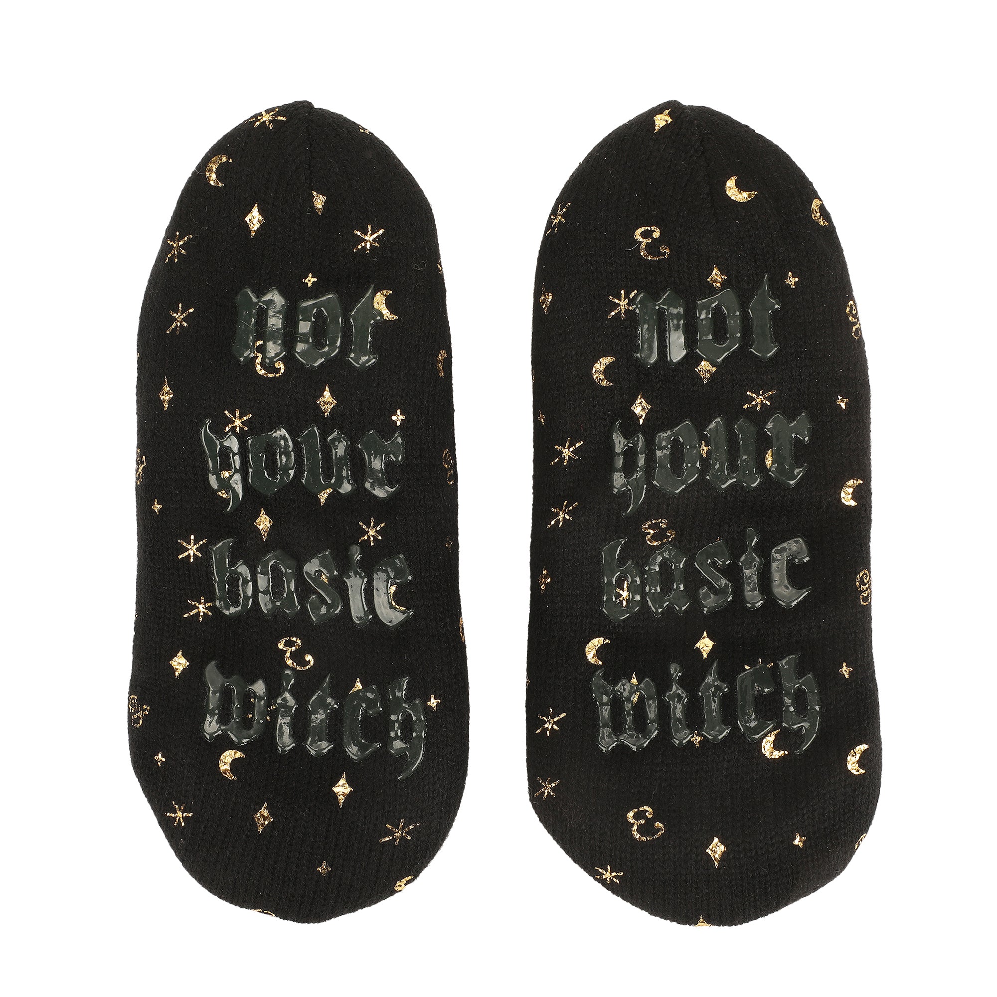 Wicked: Part 2 Logo Women's Black Slipper Socks