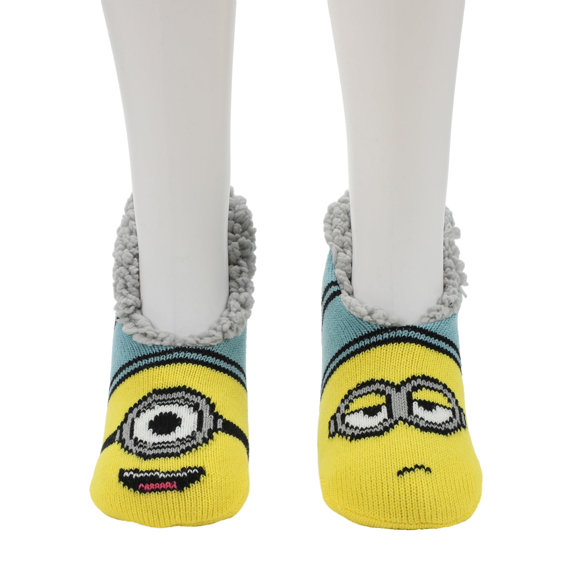 Adult Minions Slipper Socks: Cozy Despicable Me Loungewear