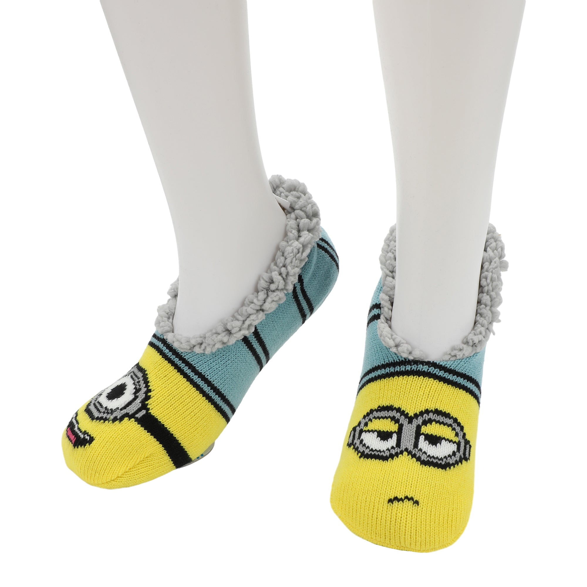 Adult Minions Slipper Socks: Cozy Despicable Me Loungewear