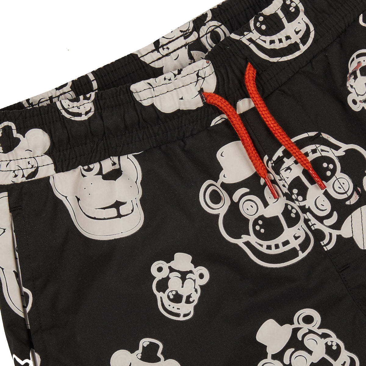 Five Nights At Freddy's Color-Changing Freddy Character Heads Boy's Black Boardshorts