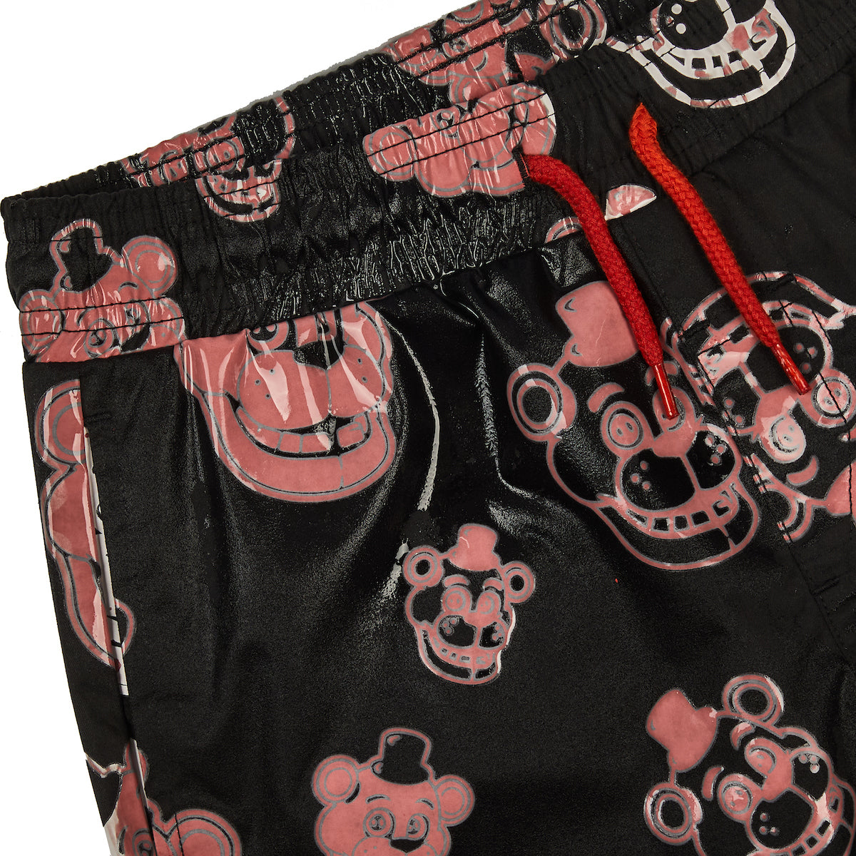 Five Nights At Freddy's Color-Changing Freddy Character Heads Boy's Black Boardshorts