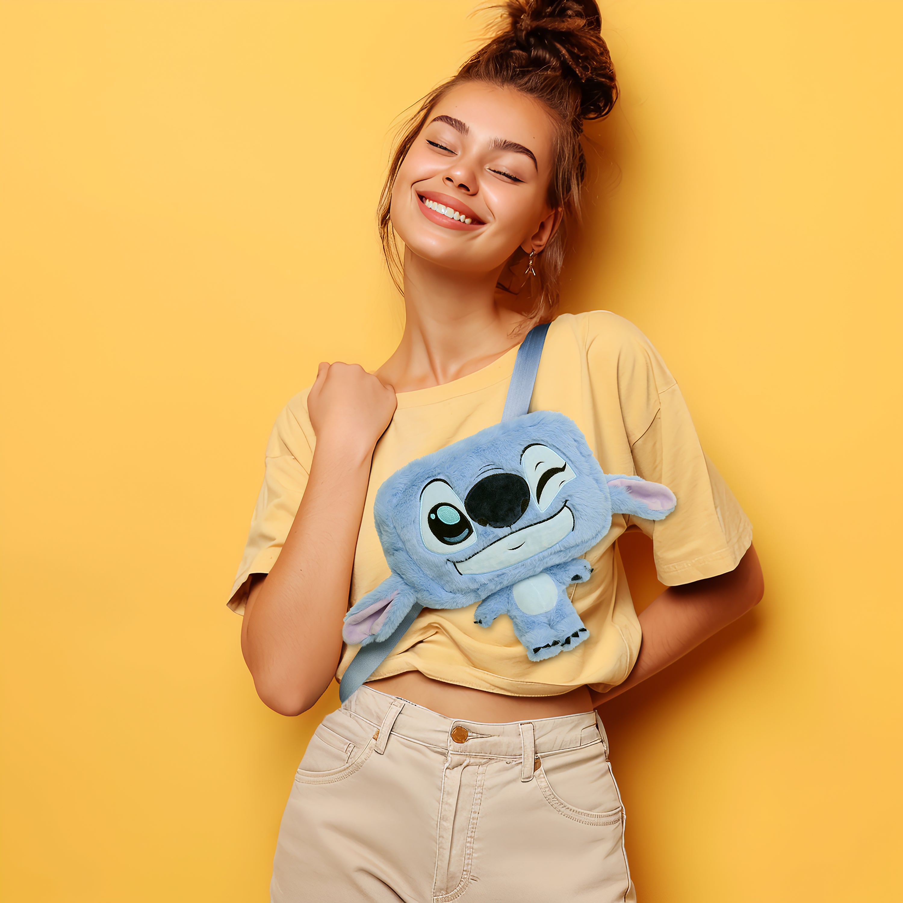 Stitch 9.5" Festie Bestie Plush Crossbody Hand Bag