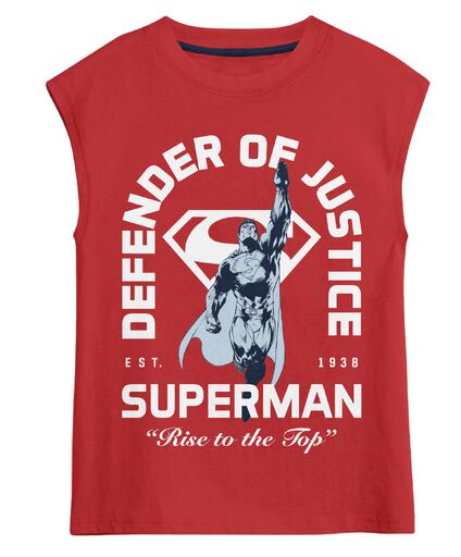 Superman Defender Of Justice Boy's 3-Pack Tee Muscle Shirt & Shorts Combo Set