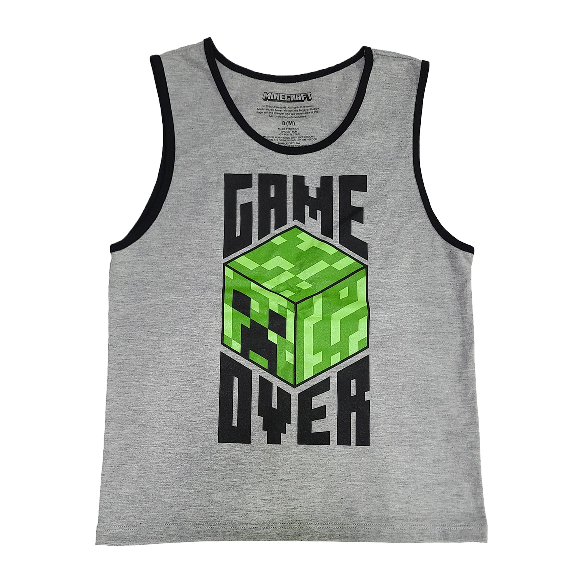 Minecraft Creepers Value 3-Pack of Youth Boy's Sleeveless Muscle Shirts