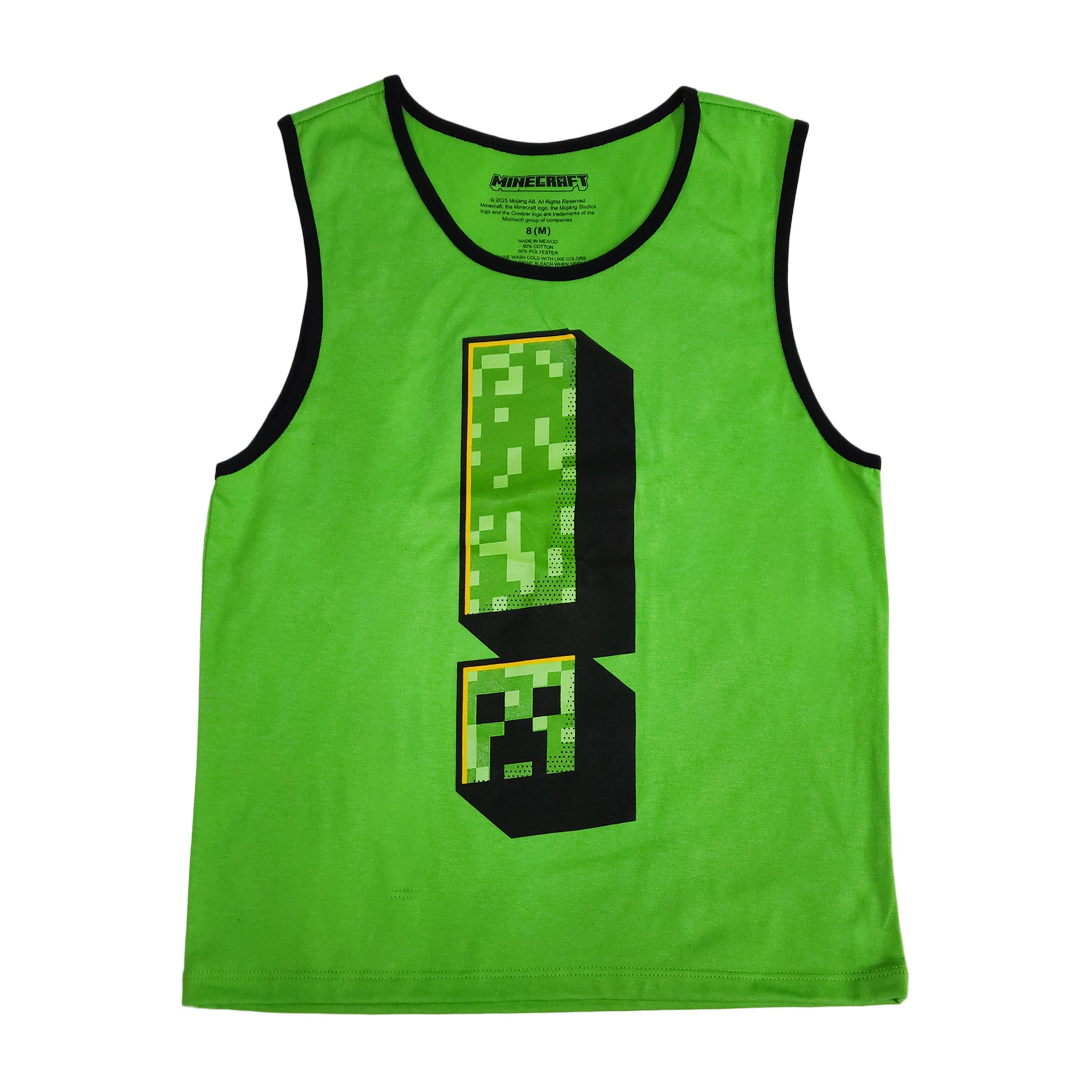 Minecraft Creepers Value 3-Pack of Youth Boy's Sleeveless Muscle Shirts
